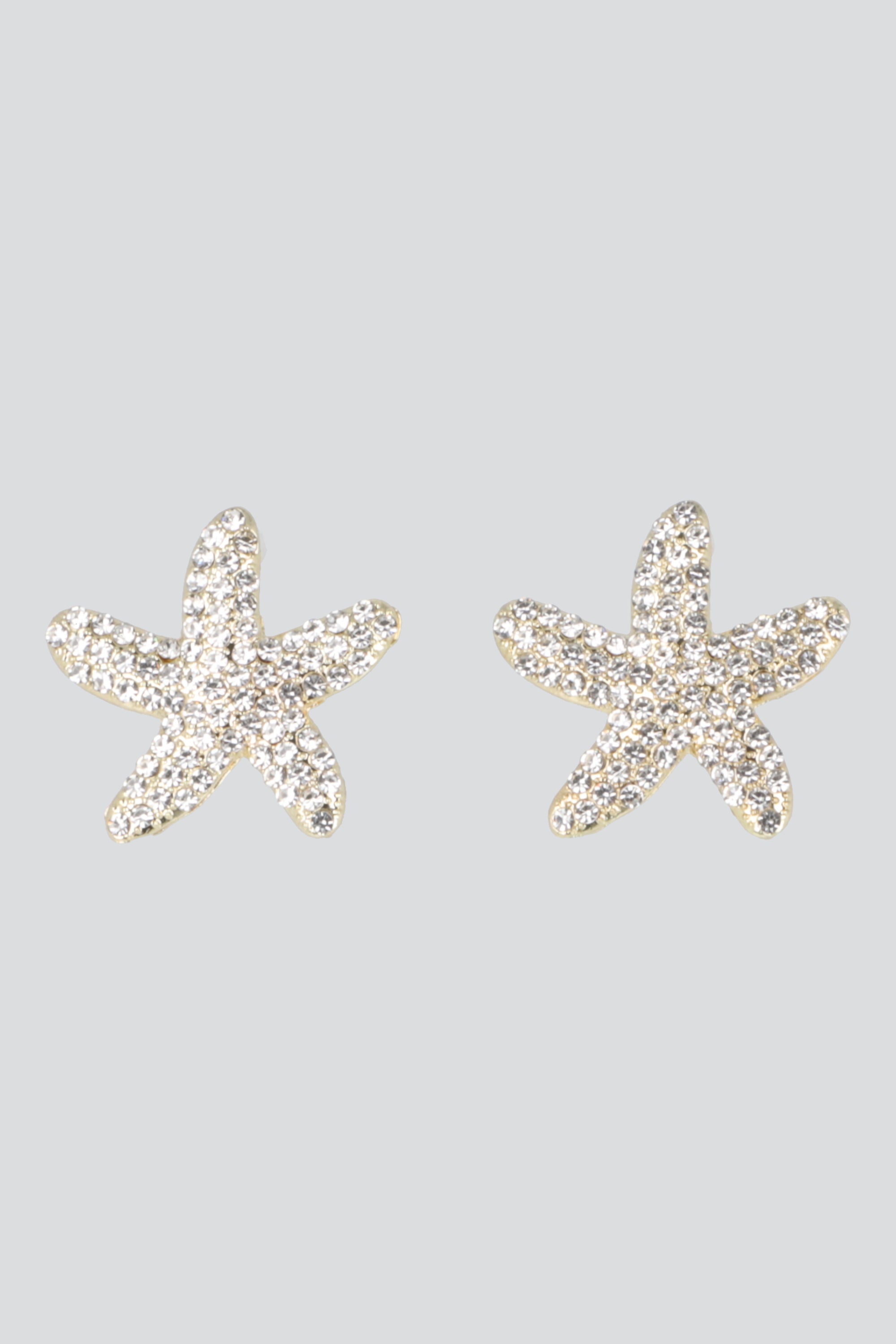 Aretes estrella de mar brillos ORO