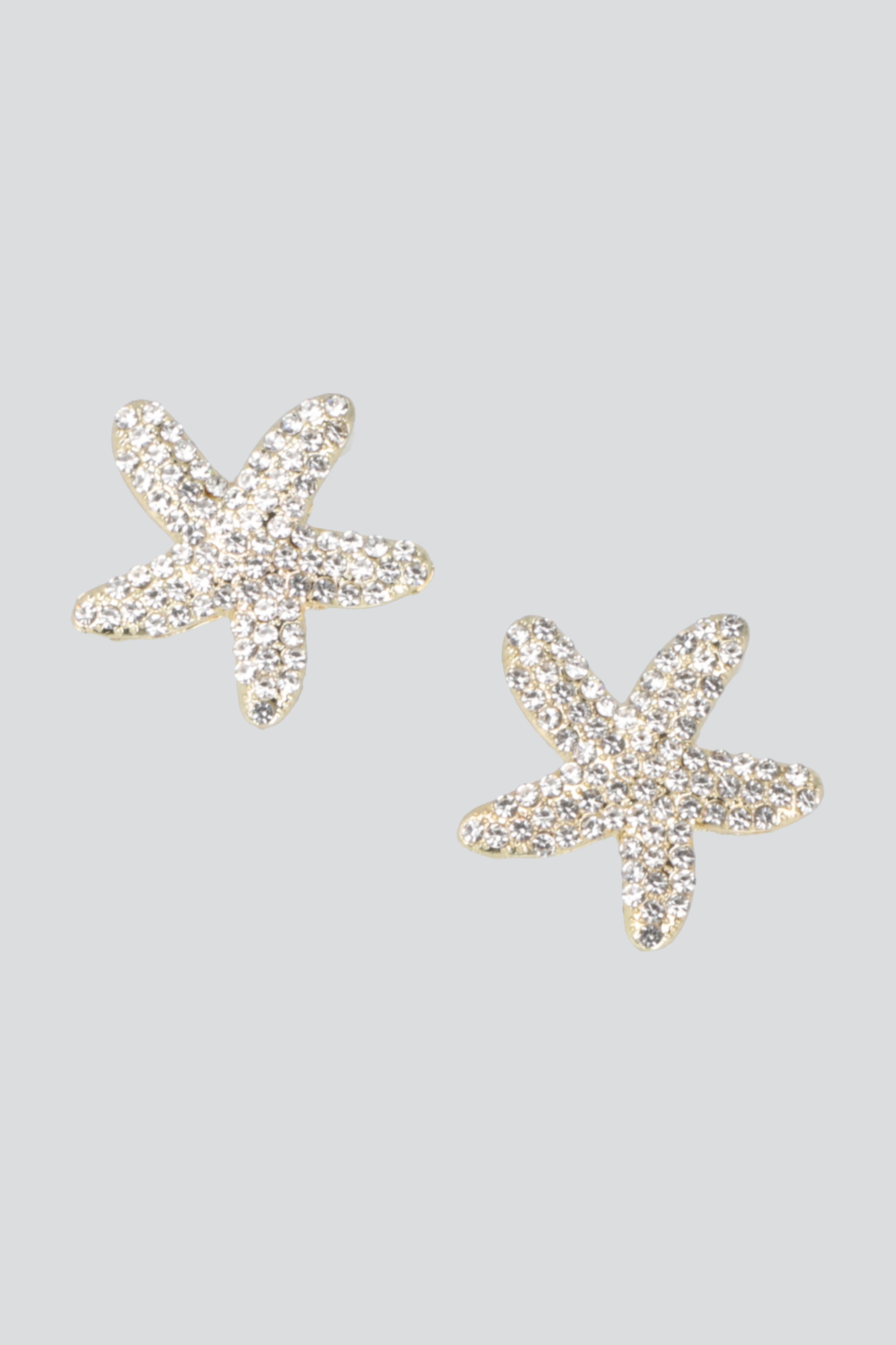 Aretes estrella de mar brillos ORO