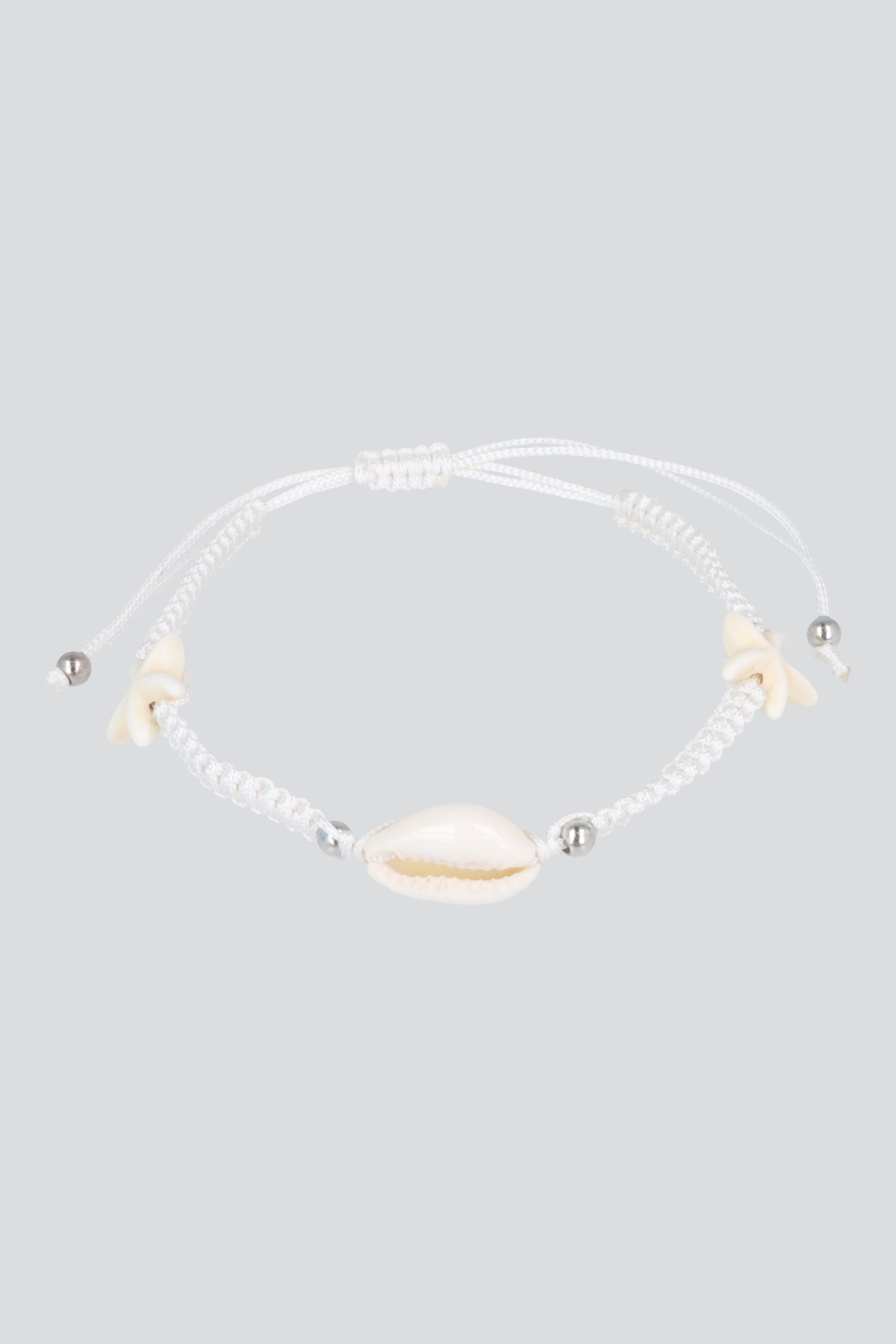 PULSERA CONCHITAS HILOS BLANCO