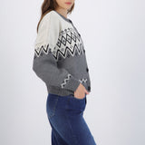 cardigan tejido navideño