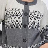 cardigan tejido navideño