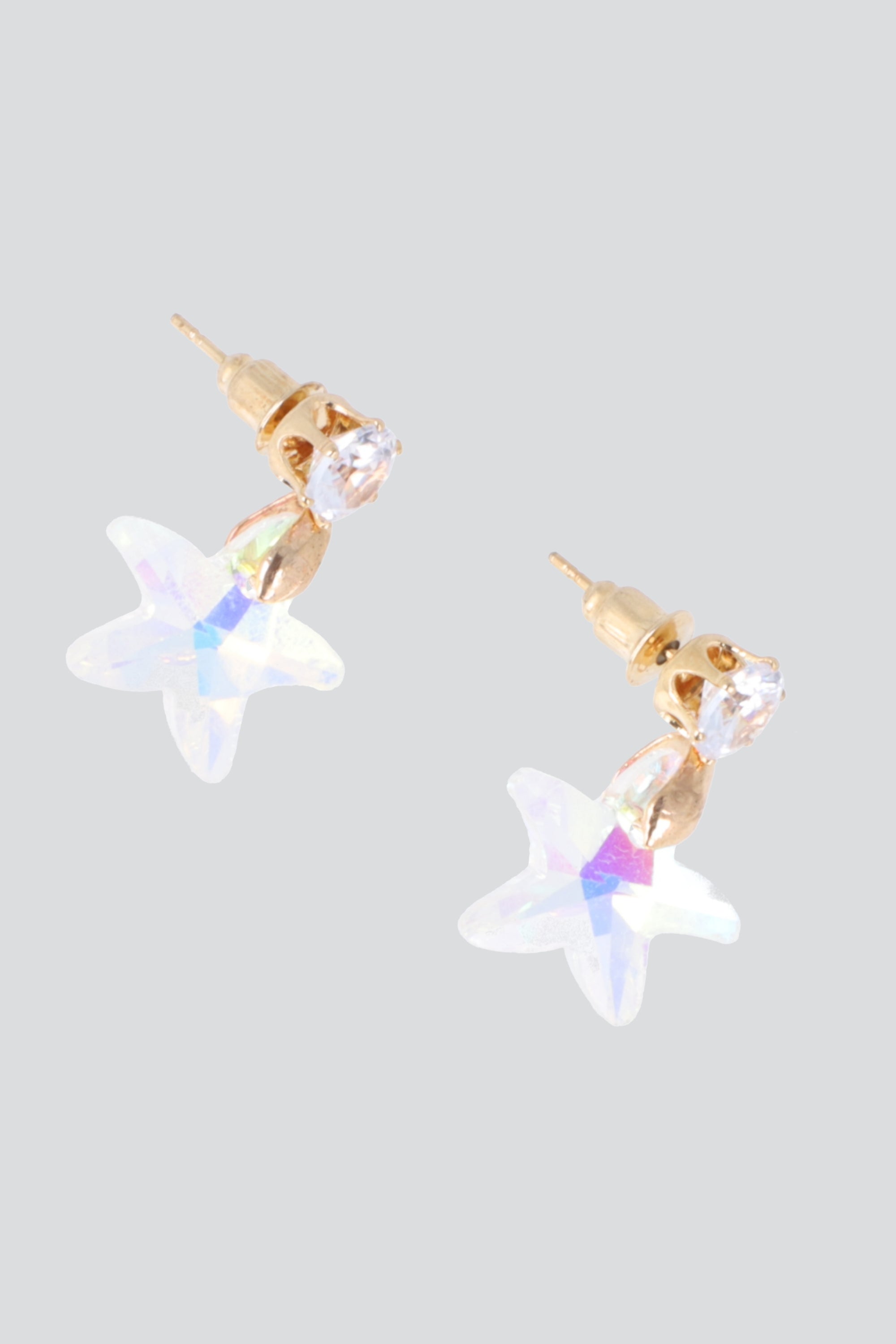 ARETES ESTRELLA DE MAR CRISTAL TRANSPARENTE