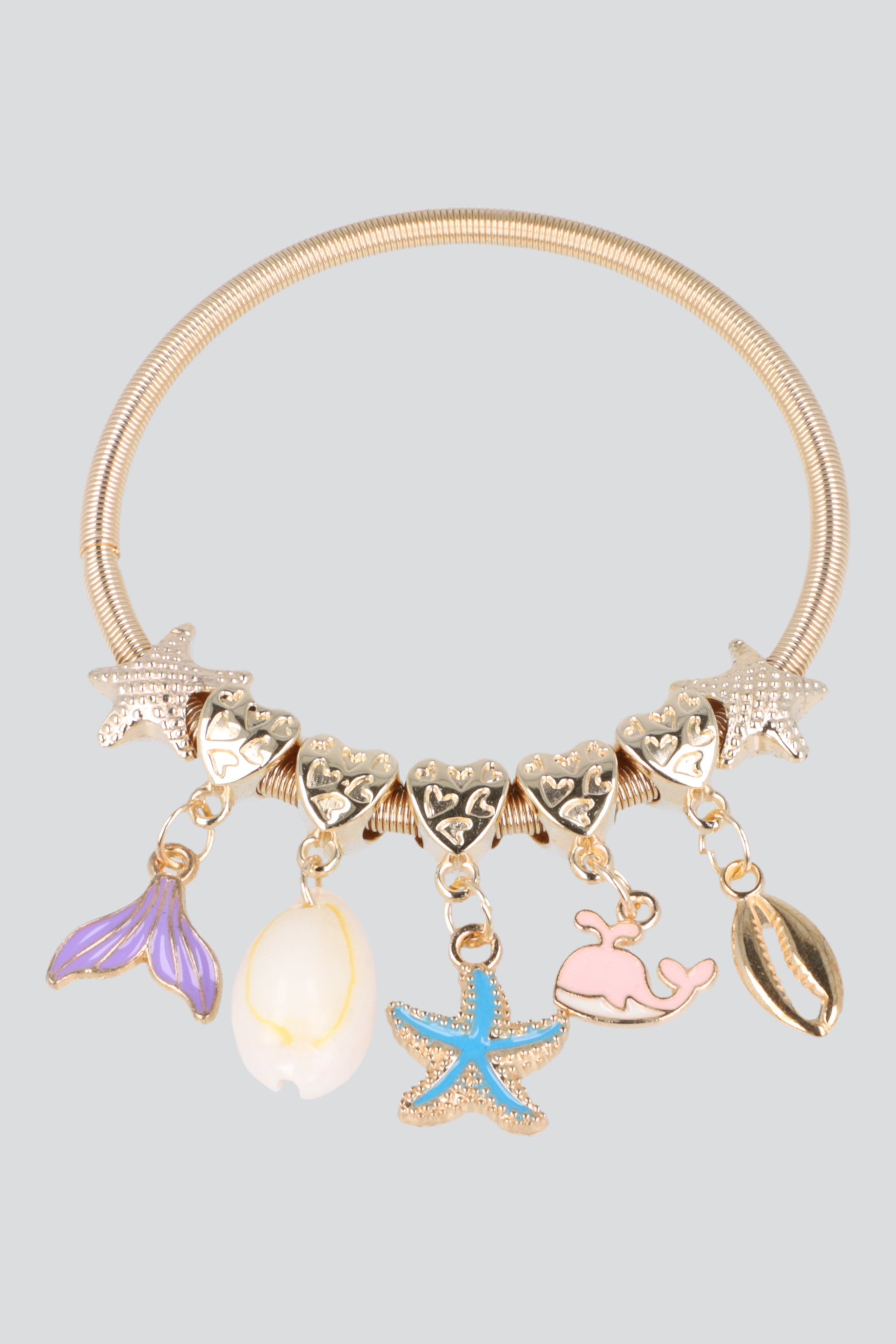 PULSERA RESORTE BALLENITA ORO