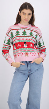 Suéter navidad pino candycane