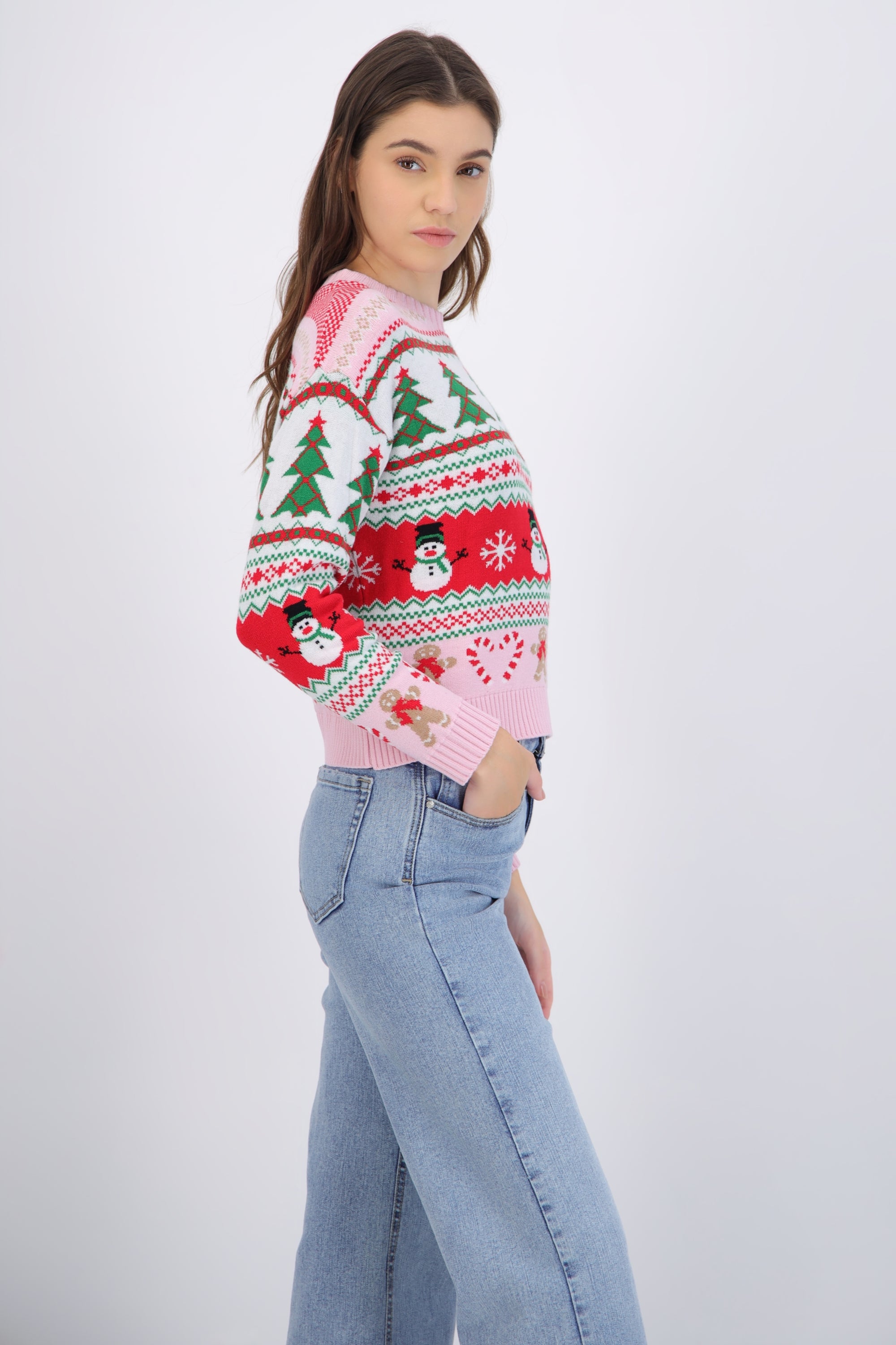 Suéter navidad pino candycane