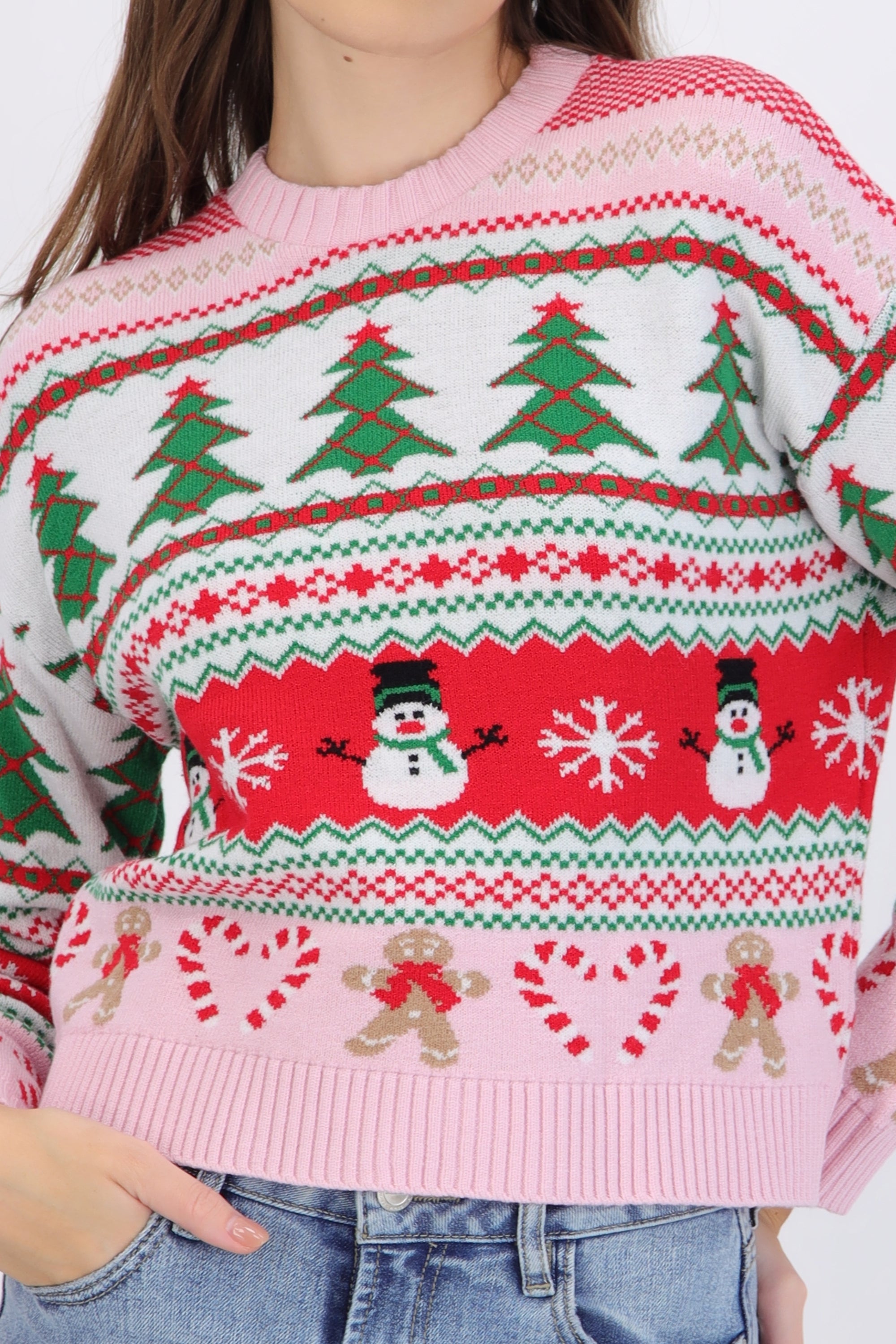 Suéter navidad pino candycane