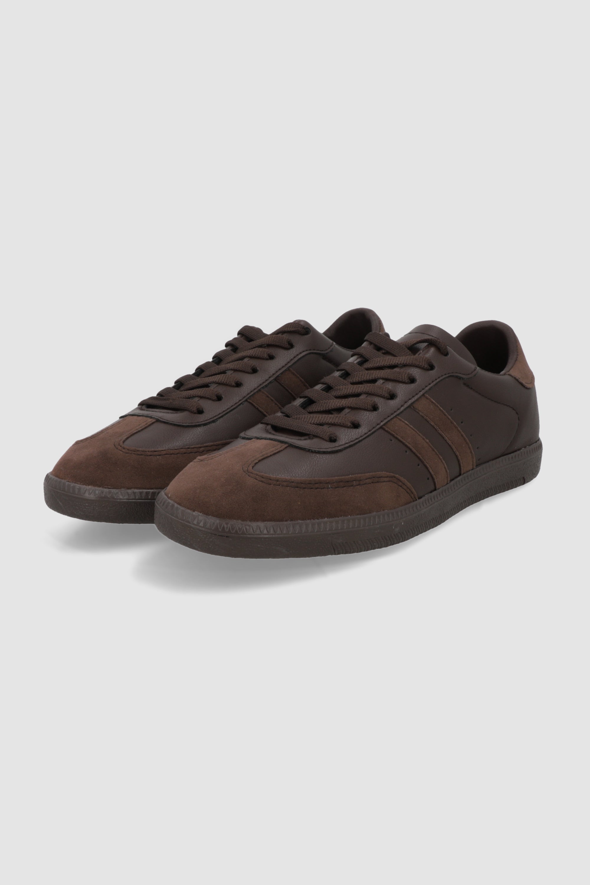 Tenis dos lineas monocromatico CHOCOLATE