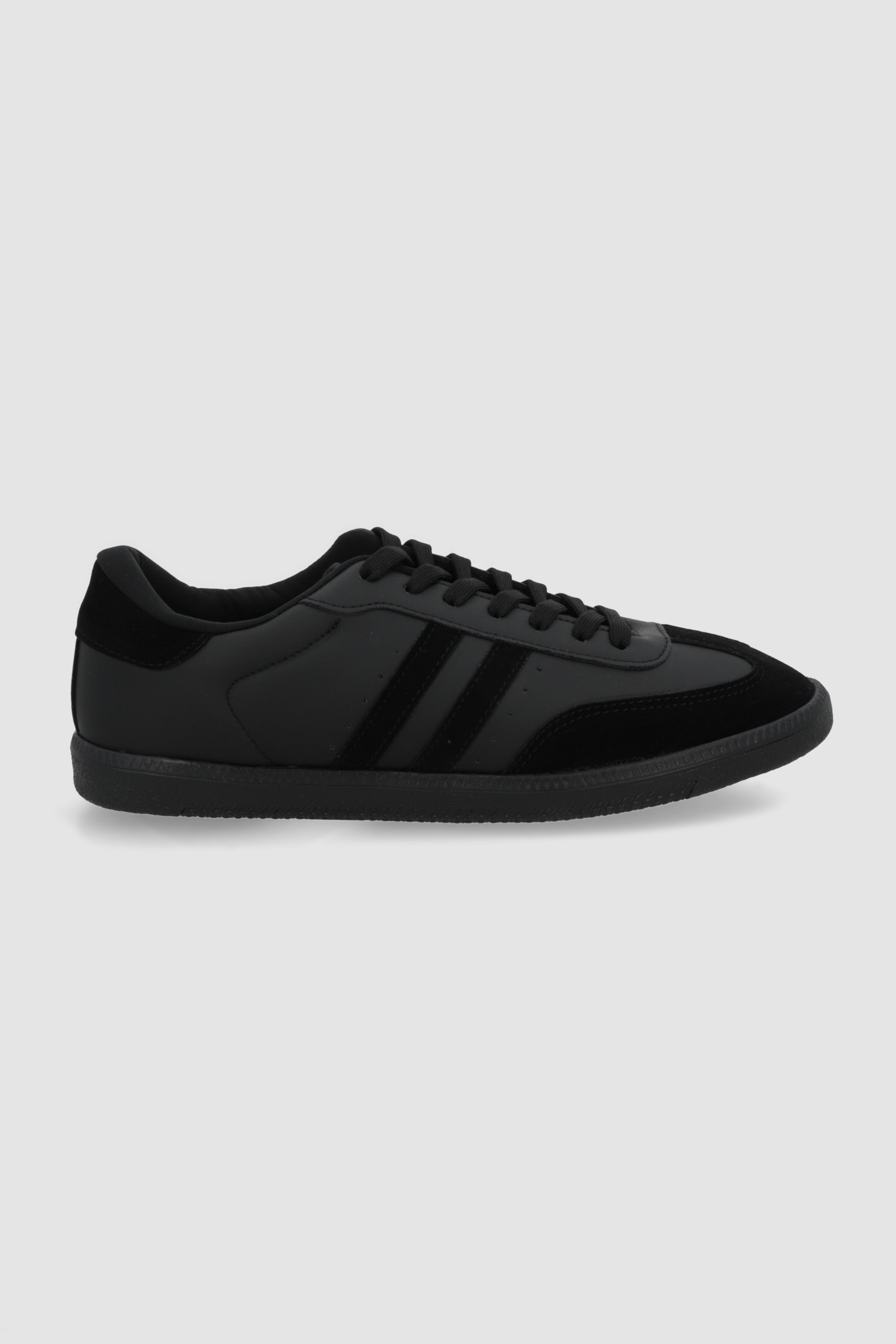 Tenis dos lineas monocromatico NEGRO
