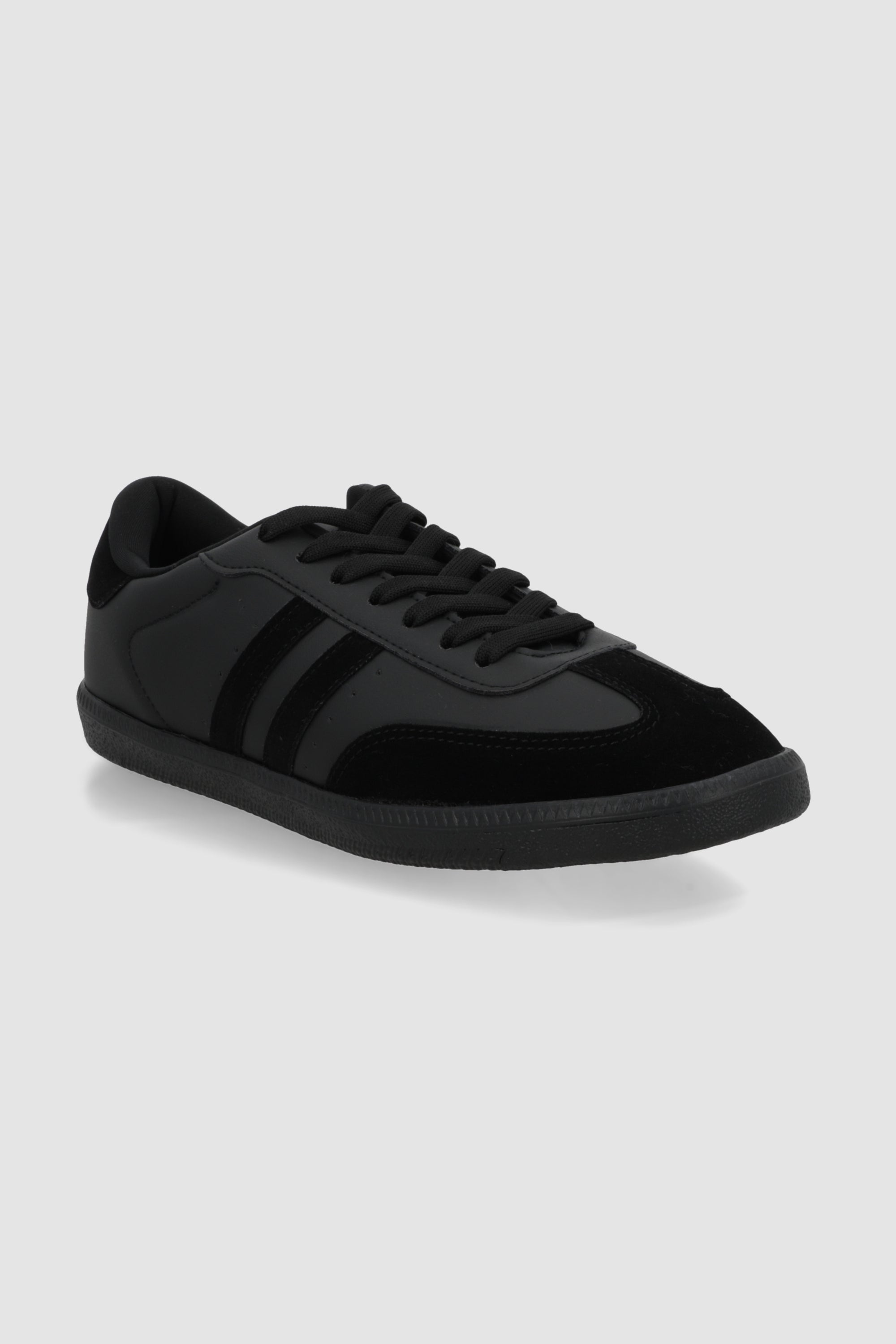 Tenis dos lineas monocromatico NEGRO