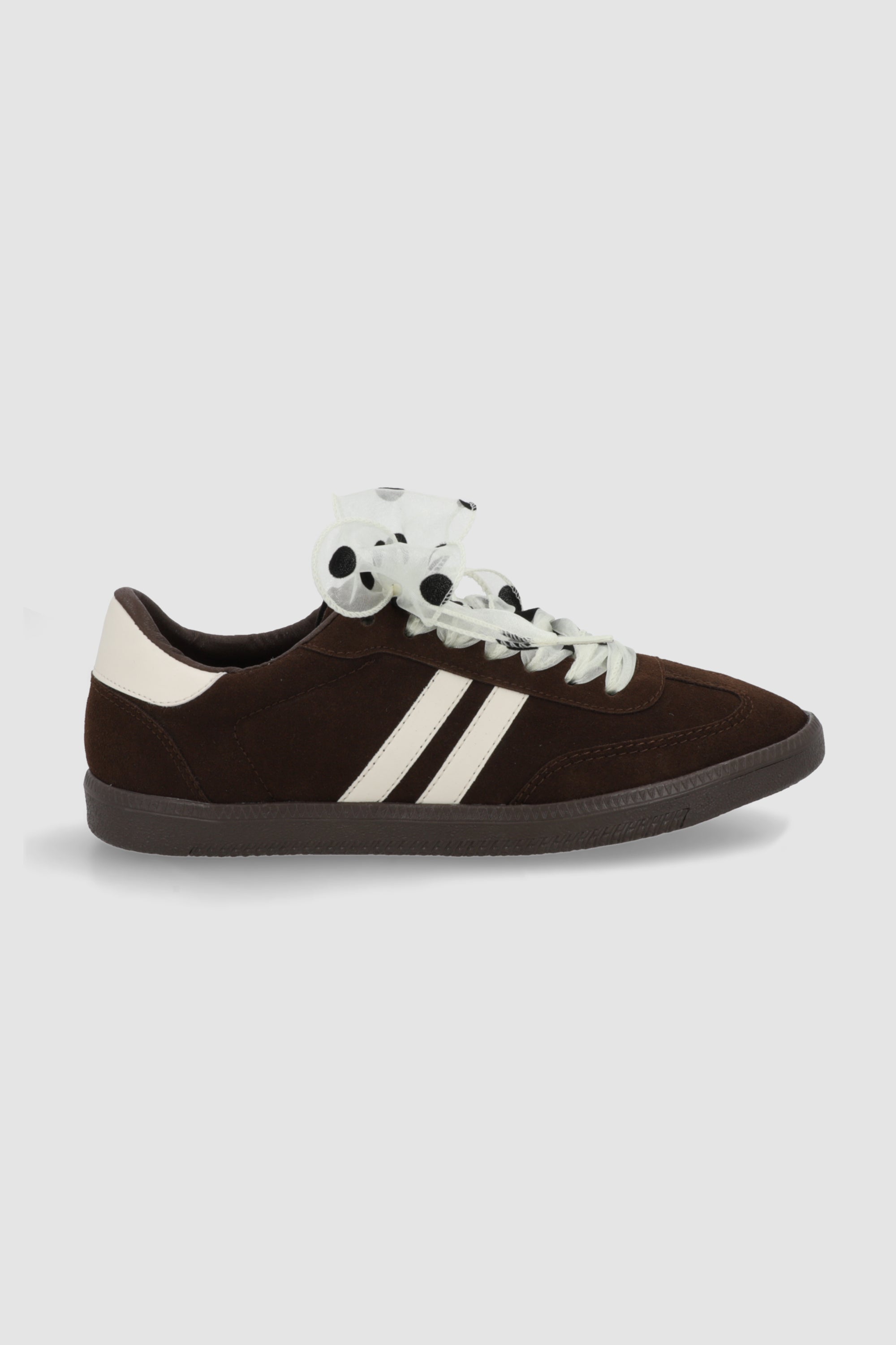 Tenis dos lineas liston polkas CAFE