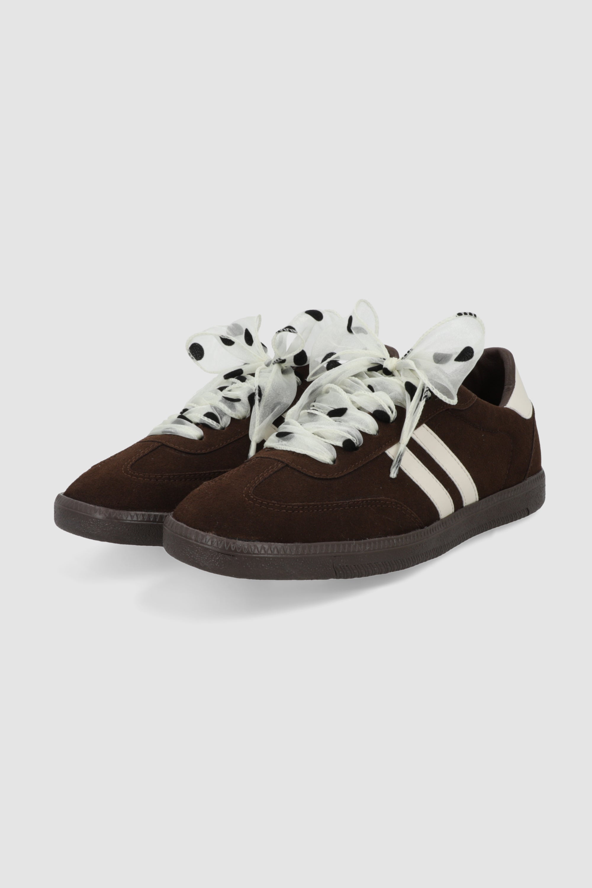 Tenis dos lineas liston polkas CAFE