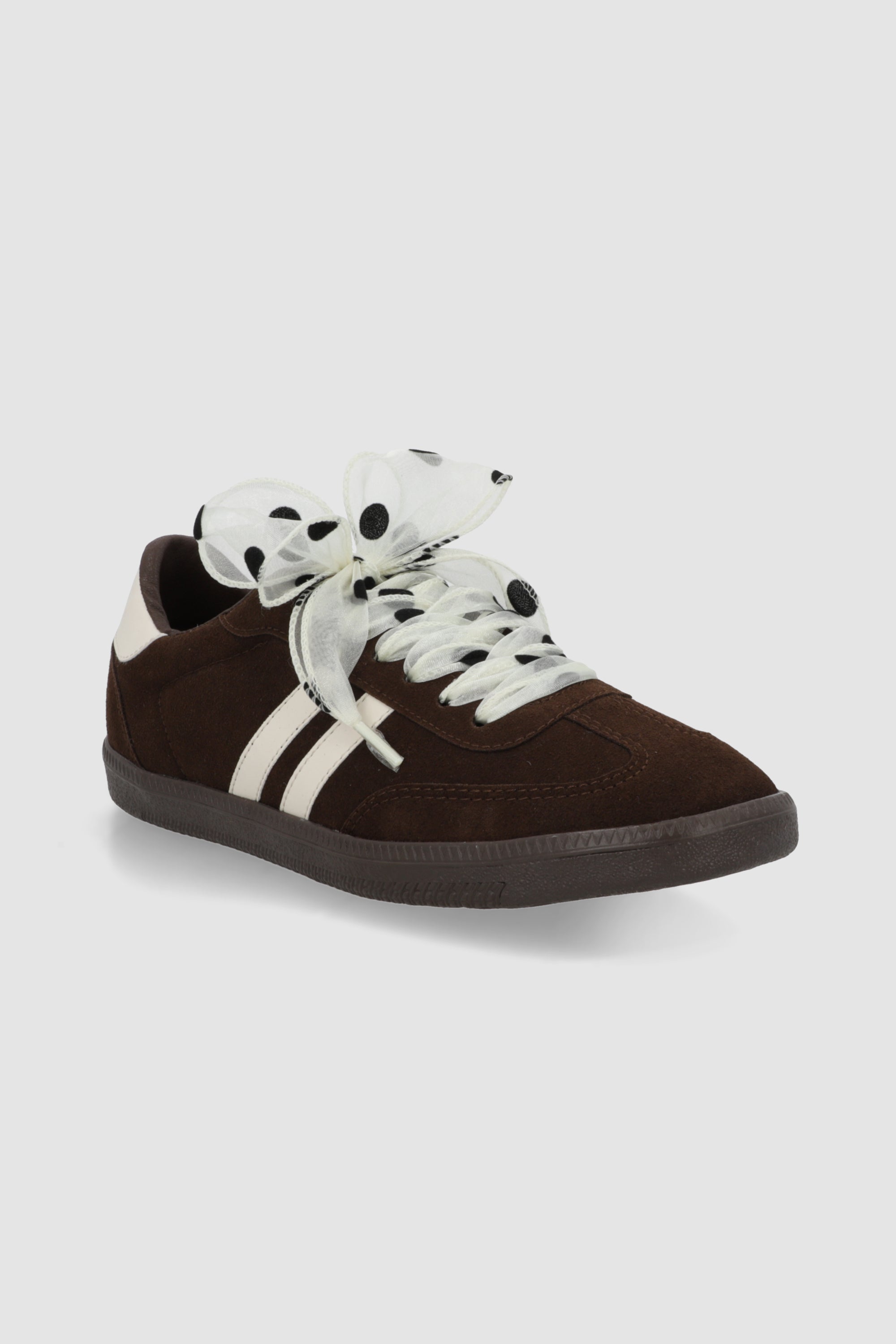 Tenis dos lineas liston polkas CAFE