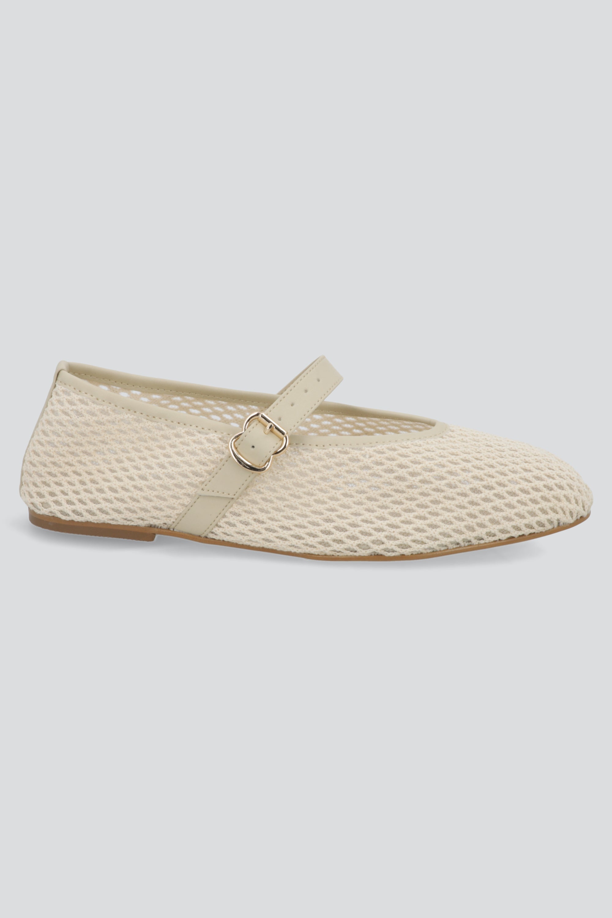 Flat tejida maryjane BEIGE