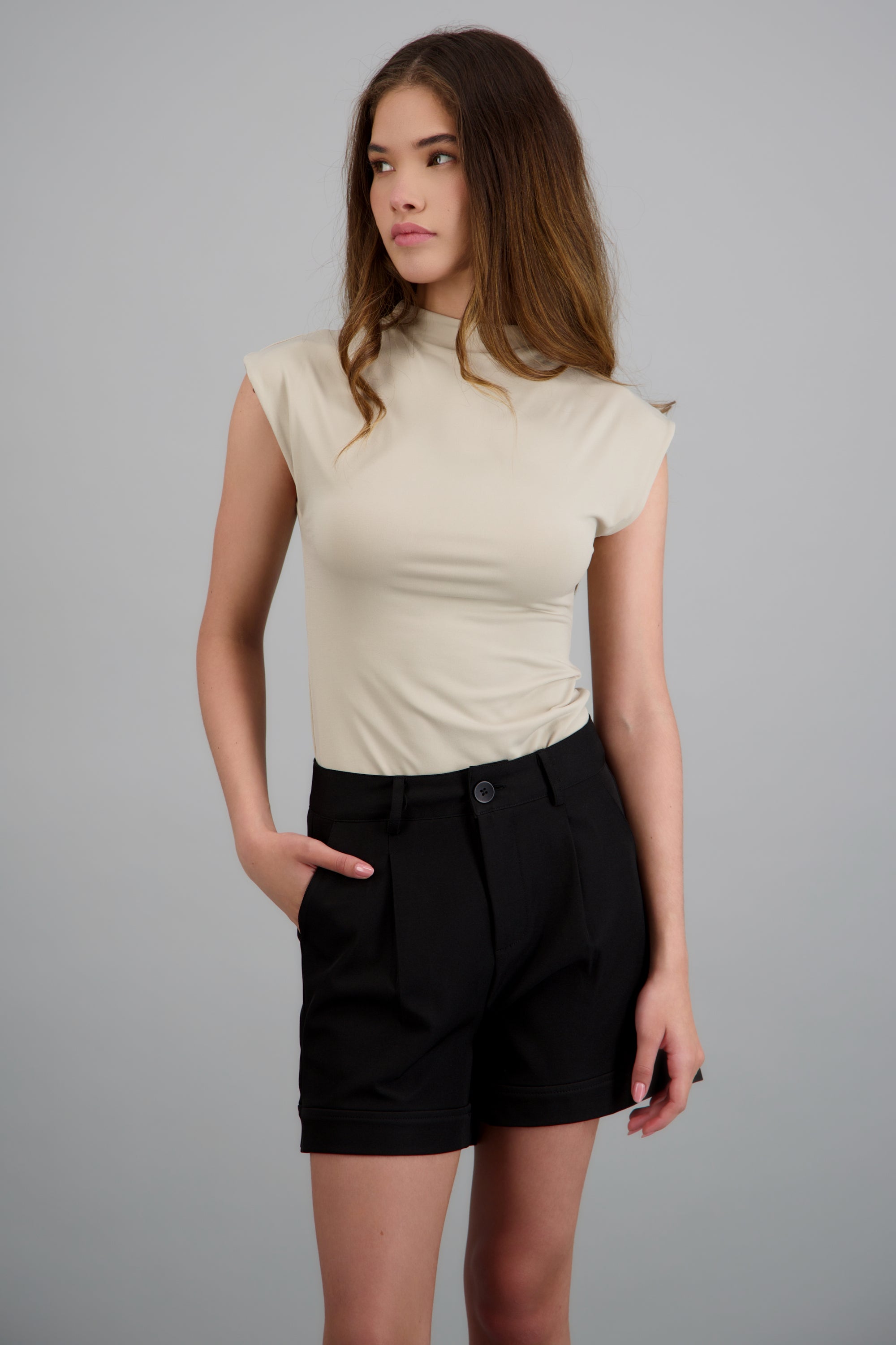 Bodysuit cuello semi alto sin mangas ARENA