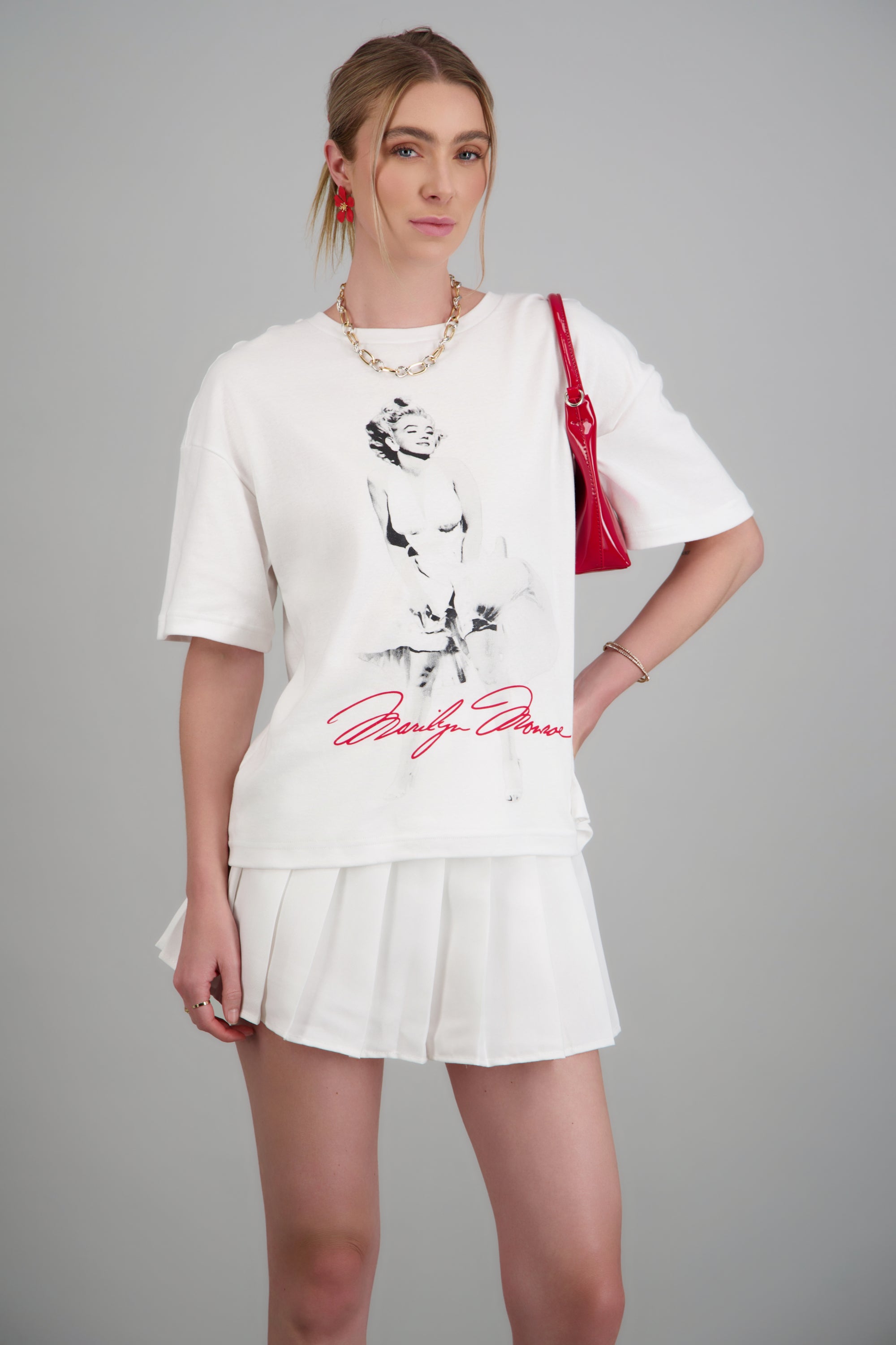 Playera Marilyn Monroe vestido BLANCO