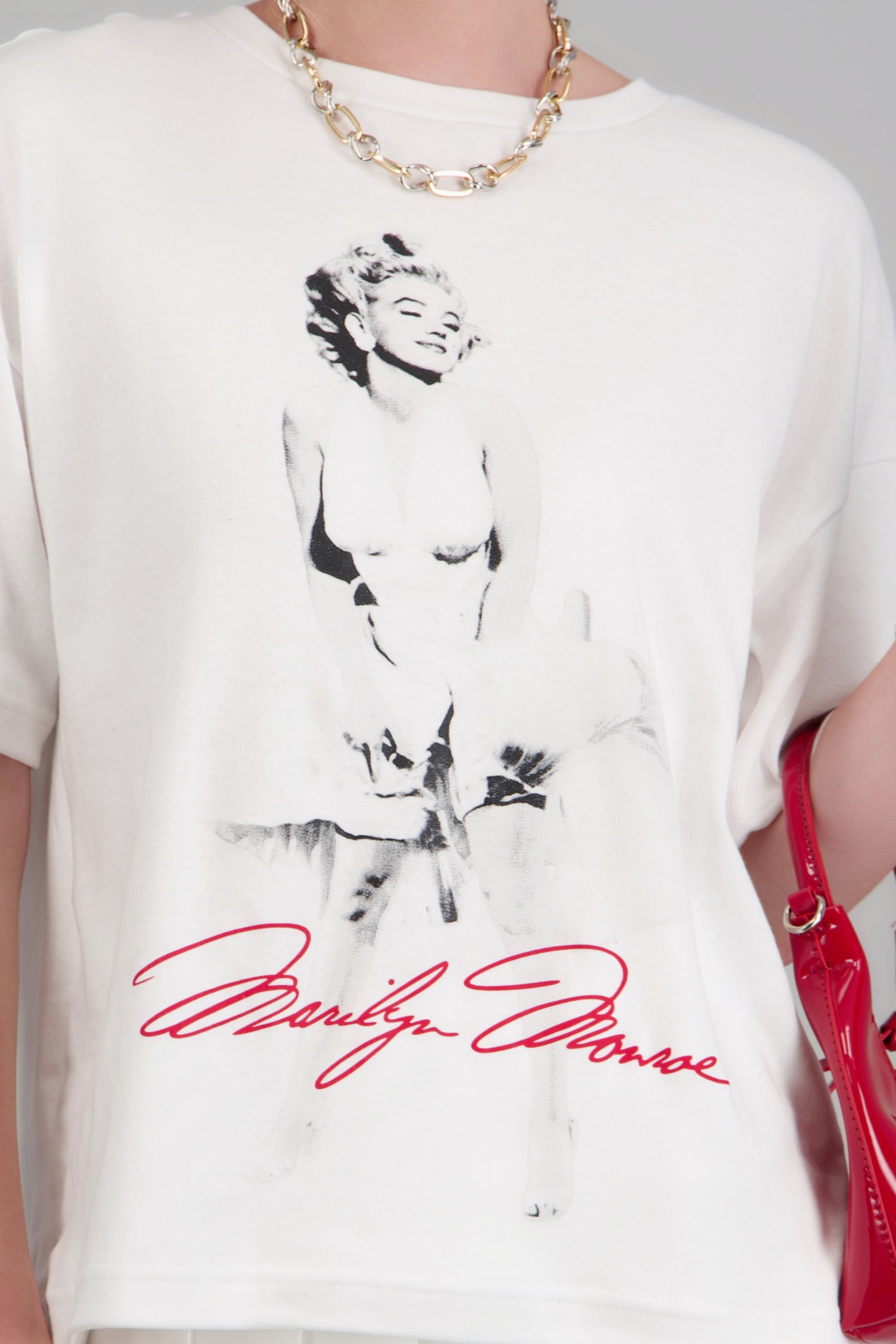 Playera Marilyn Monroe vestido BLANCO