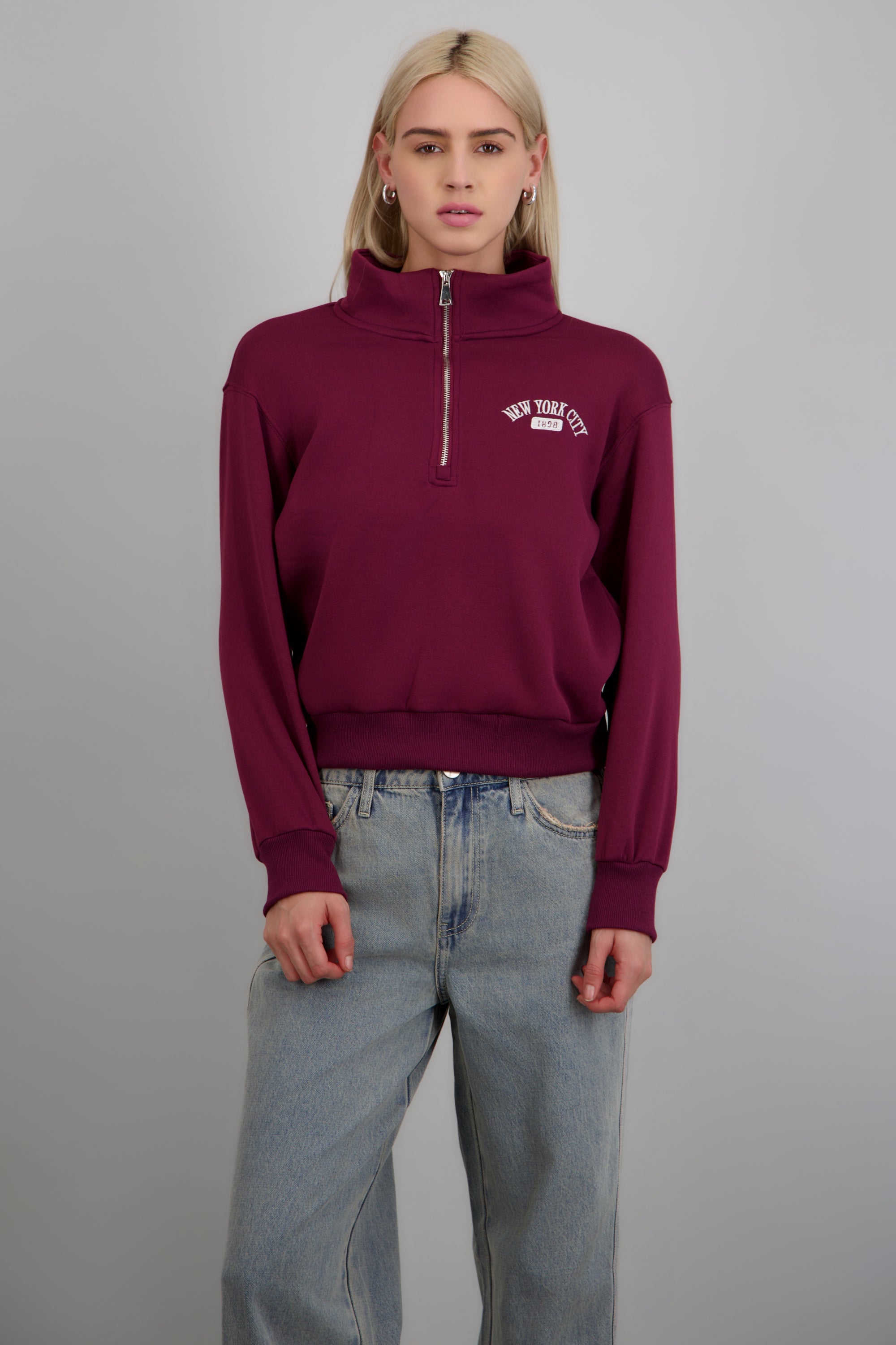 Sudadera New York CIRUELA