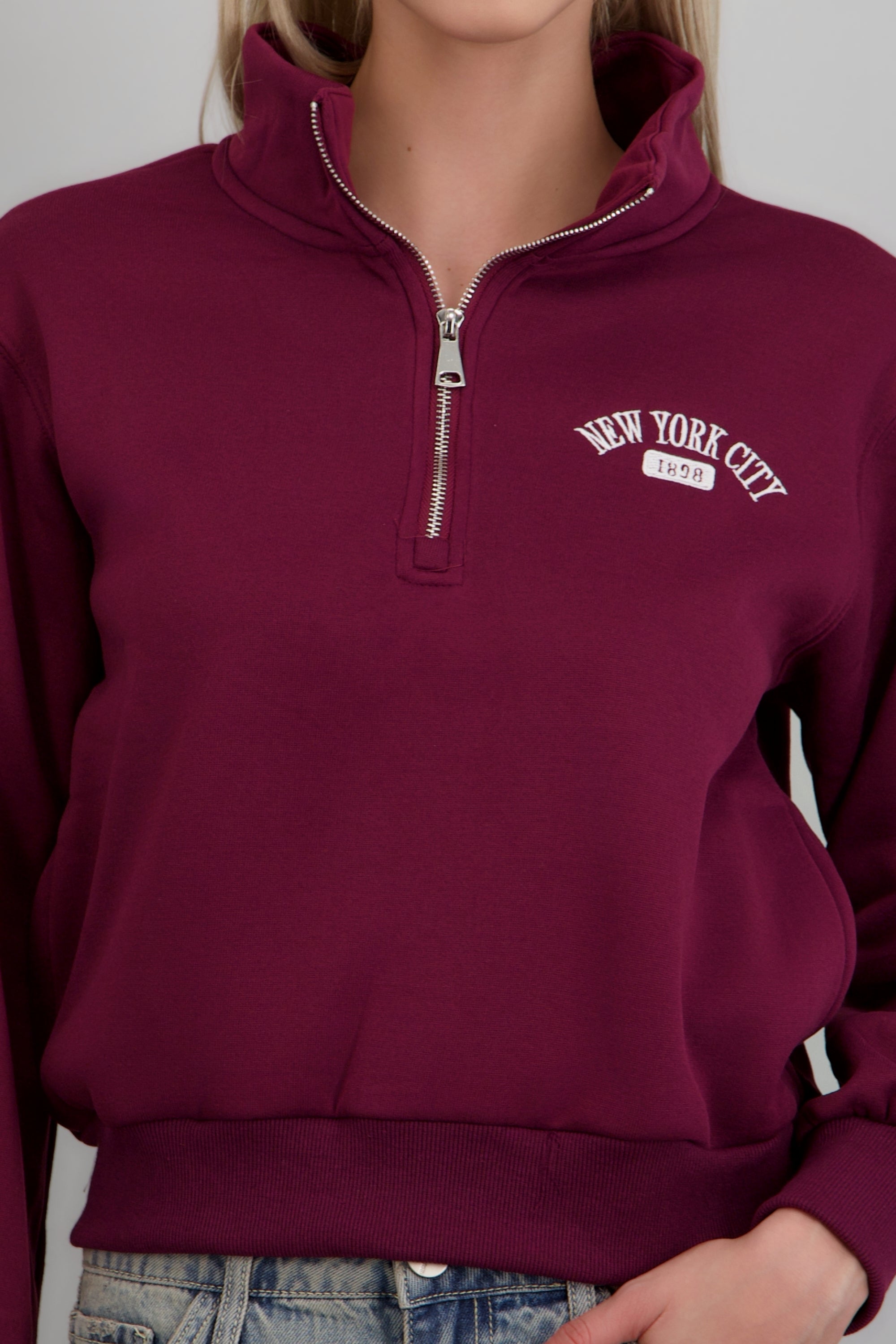 Sudadera New York CIRUELA
