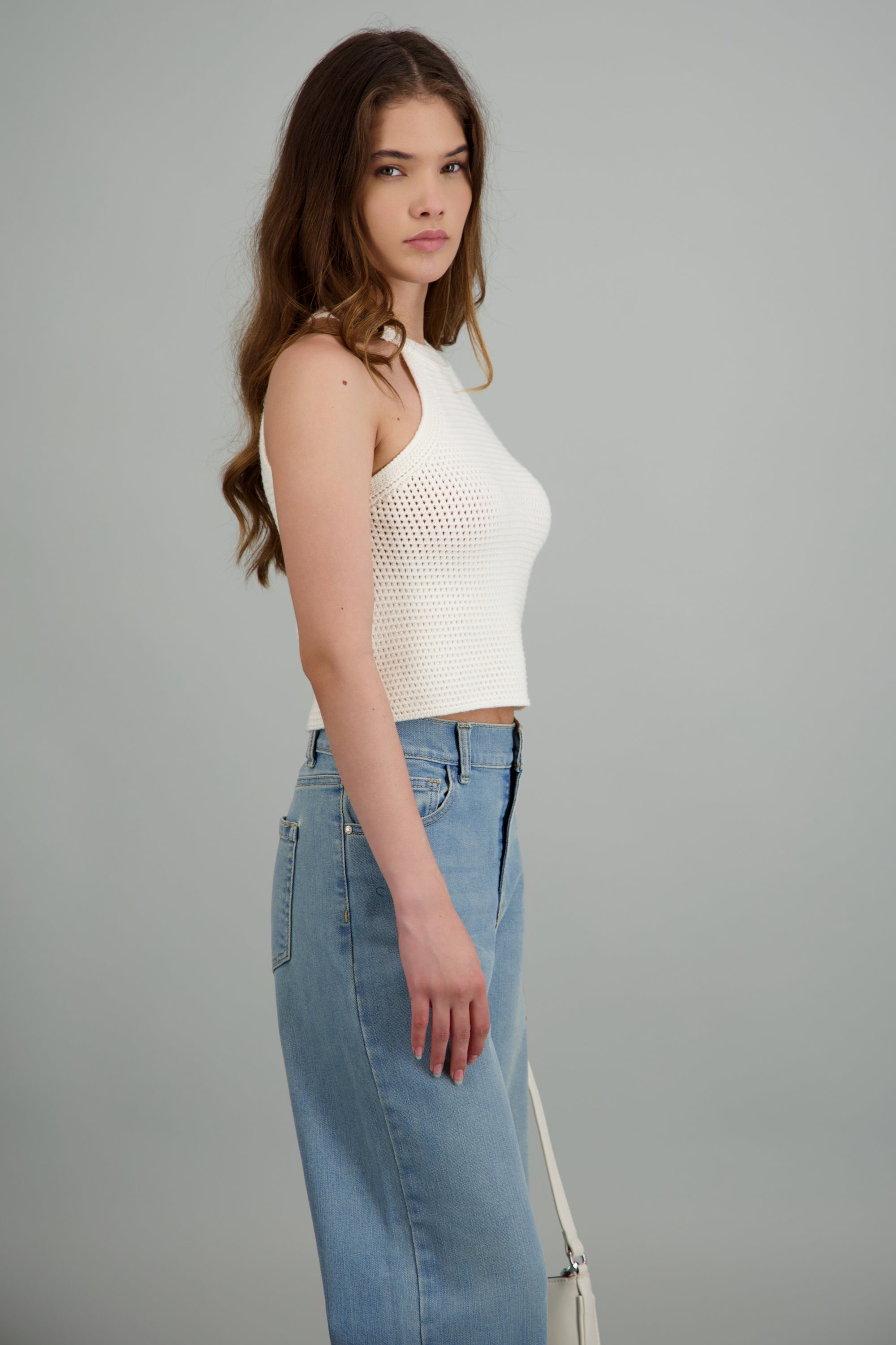 Top halter crochet HUESO
