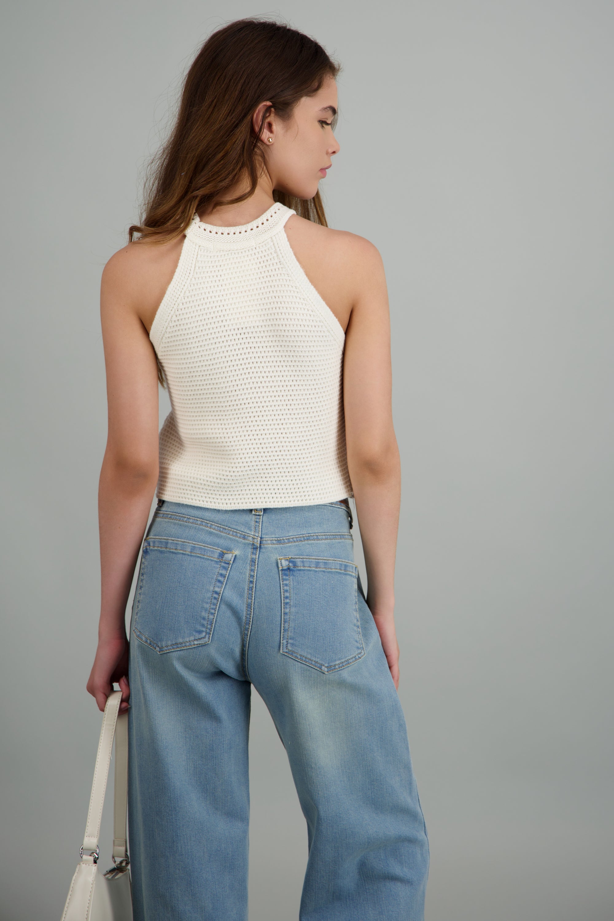 Top halter crochet HUESO