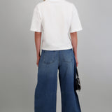 Jeans barrel con estoperoles metalicos