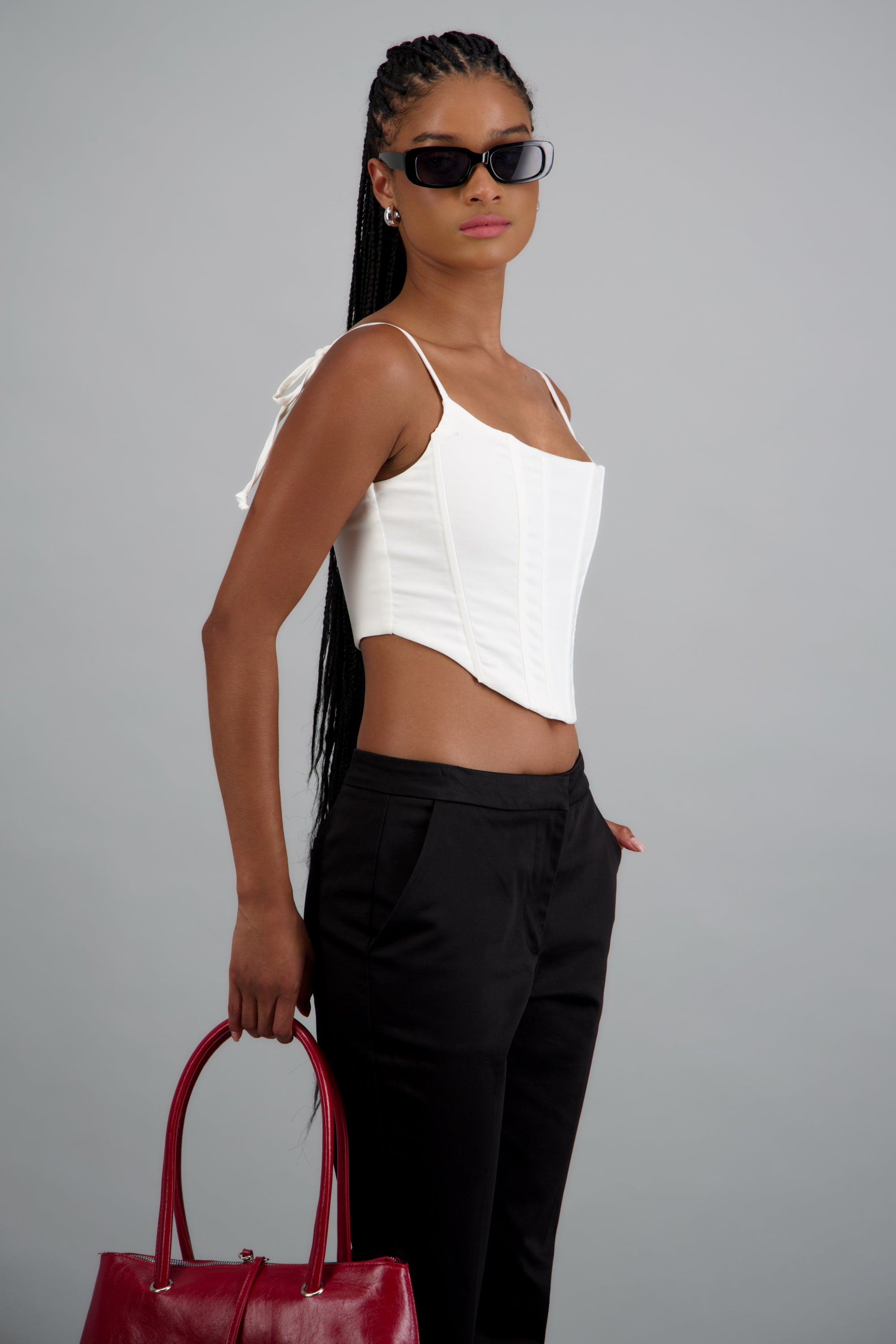 corset corte estructurado BLANCO