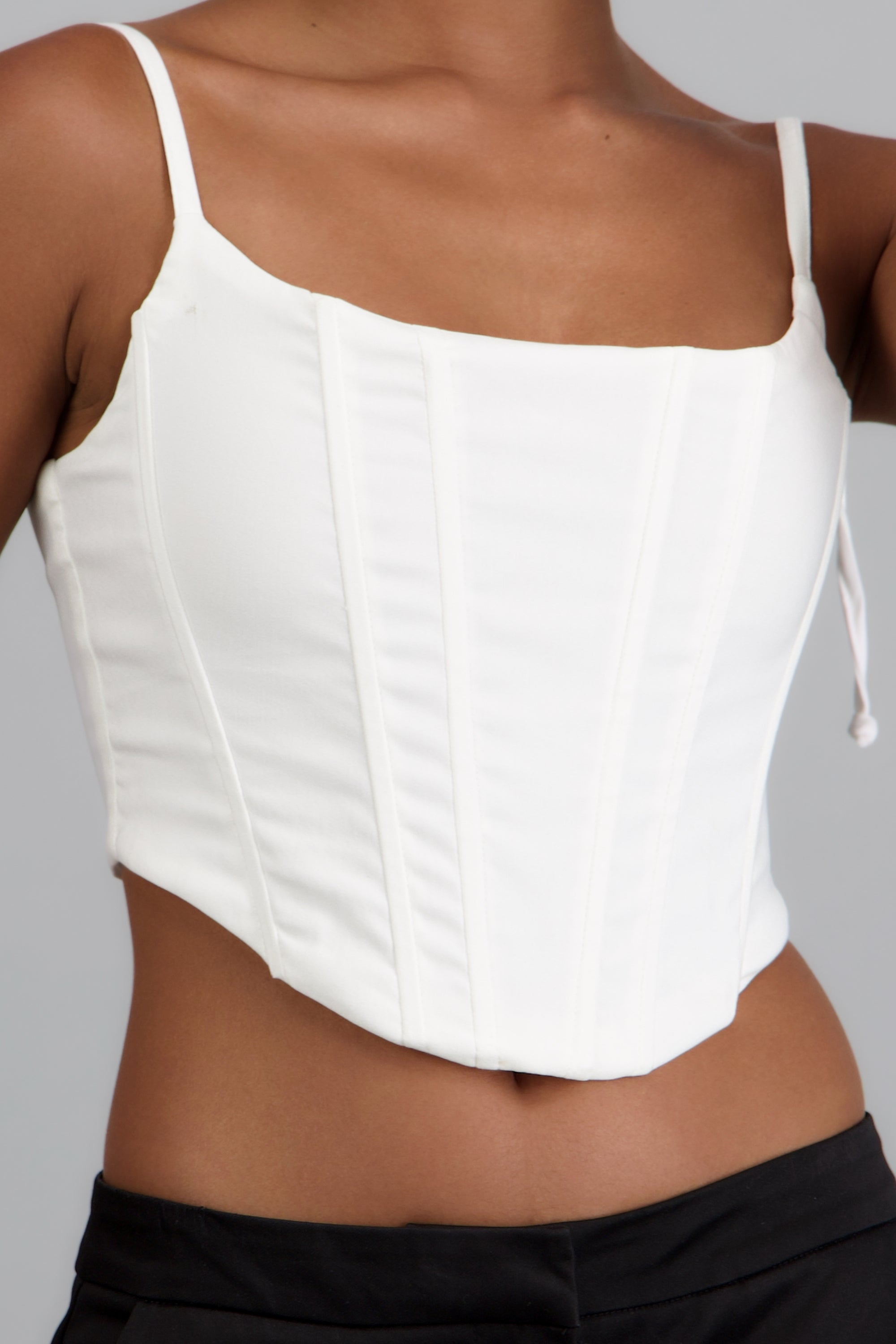 corset corte estructurado BLANCO