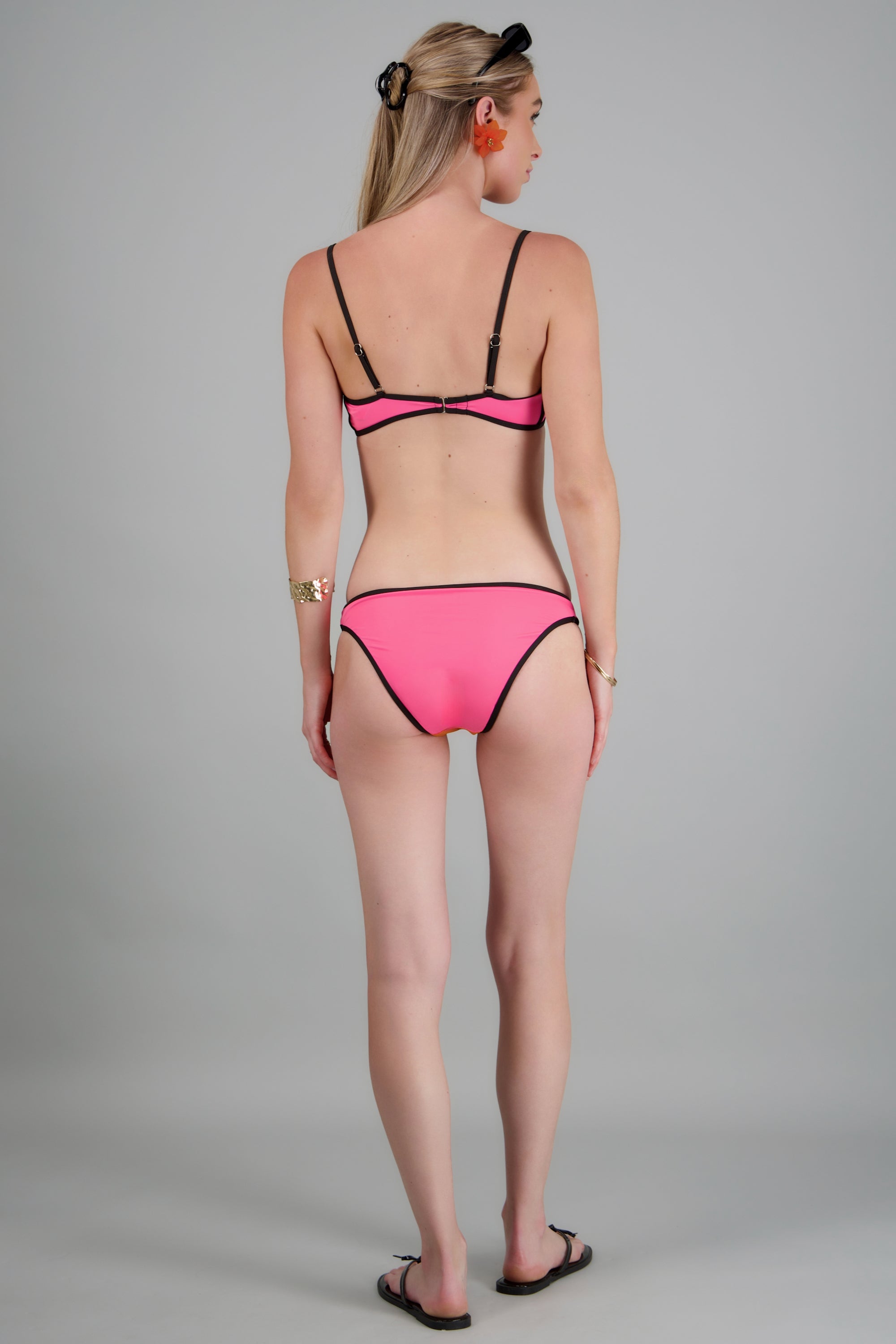 Bikini contrastes copas ROSA COMBO