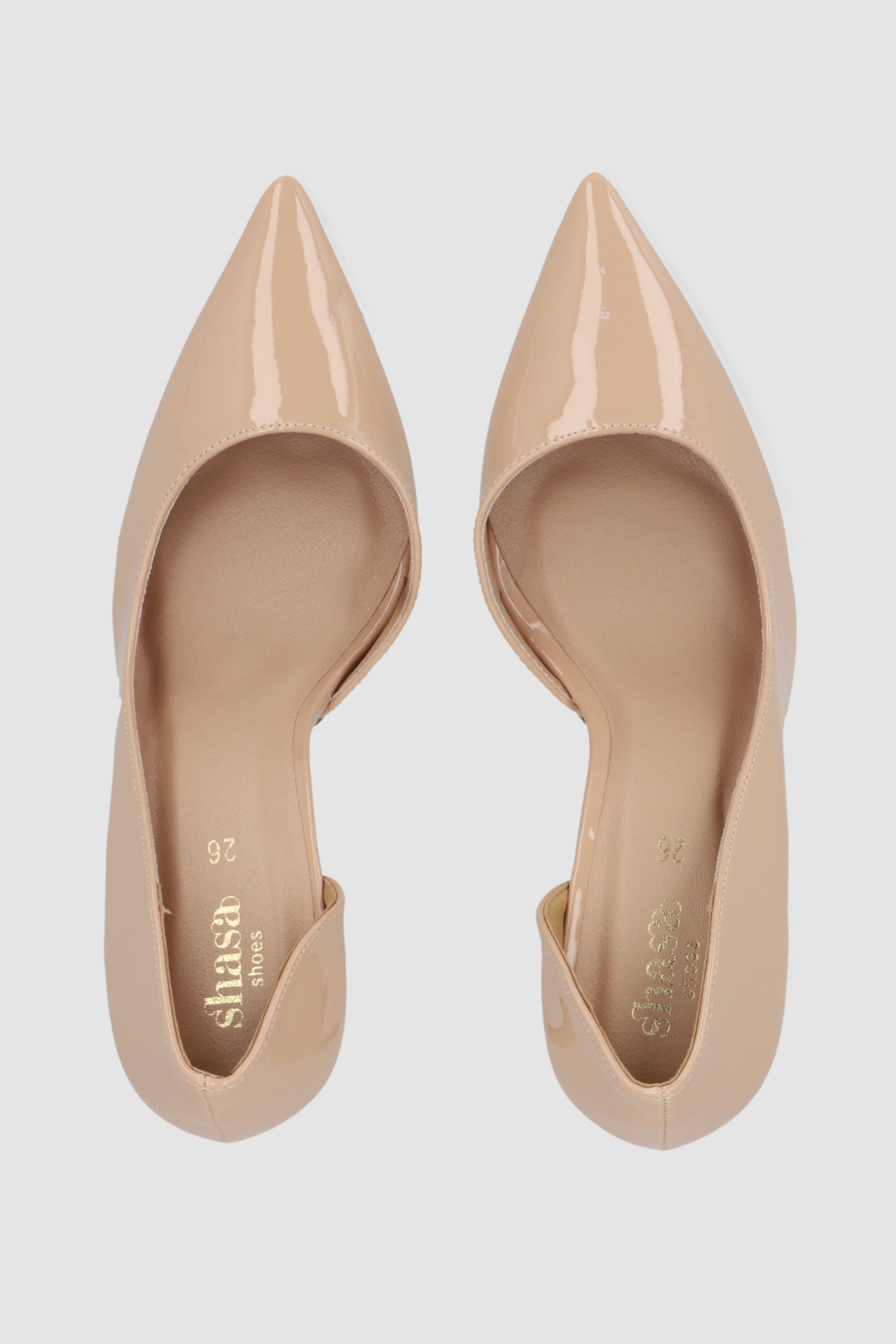 Tacon pointy dorsay NUDE