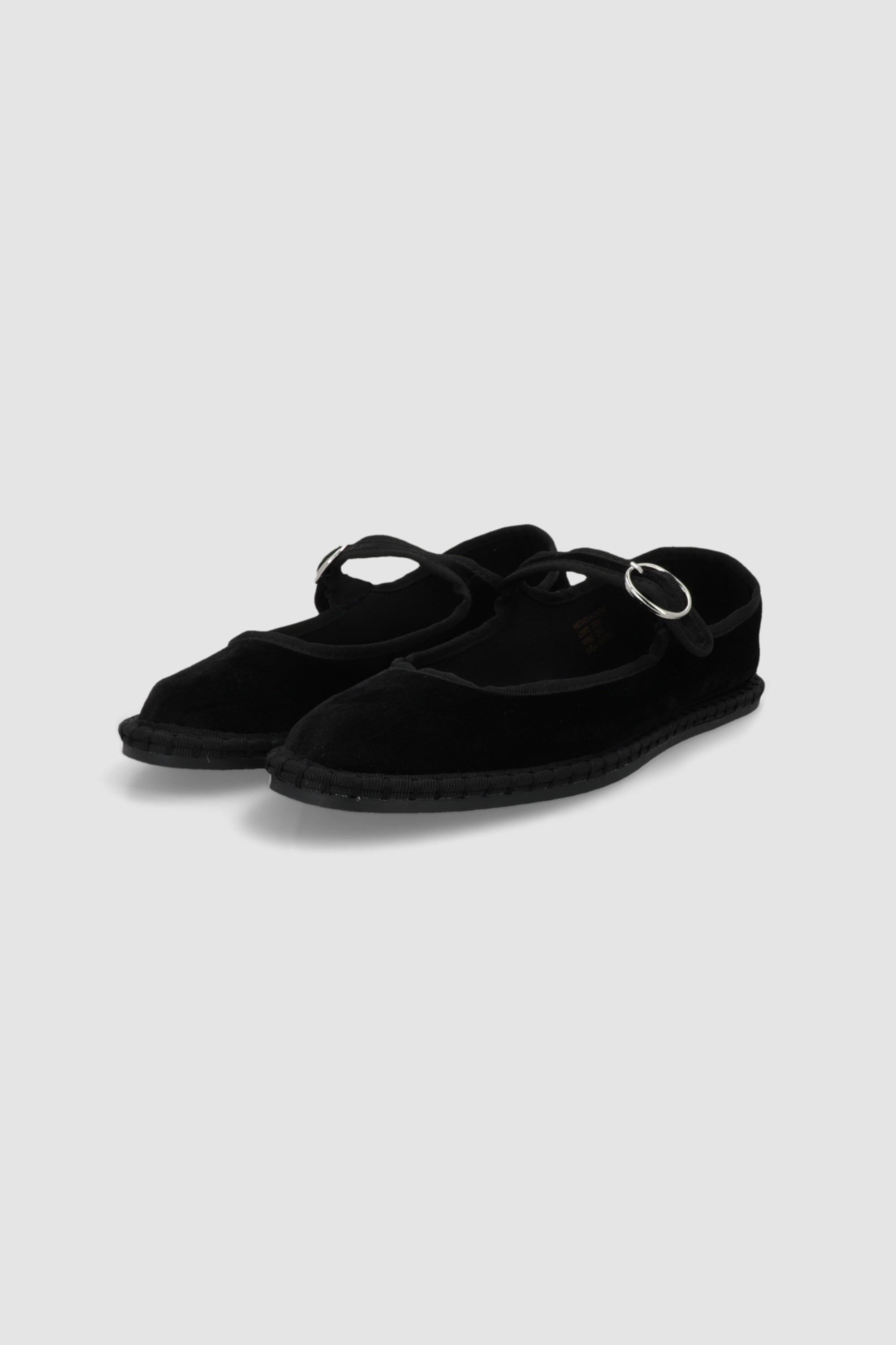 Flat mary jane terciopelo NEGRO