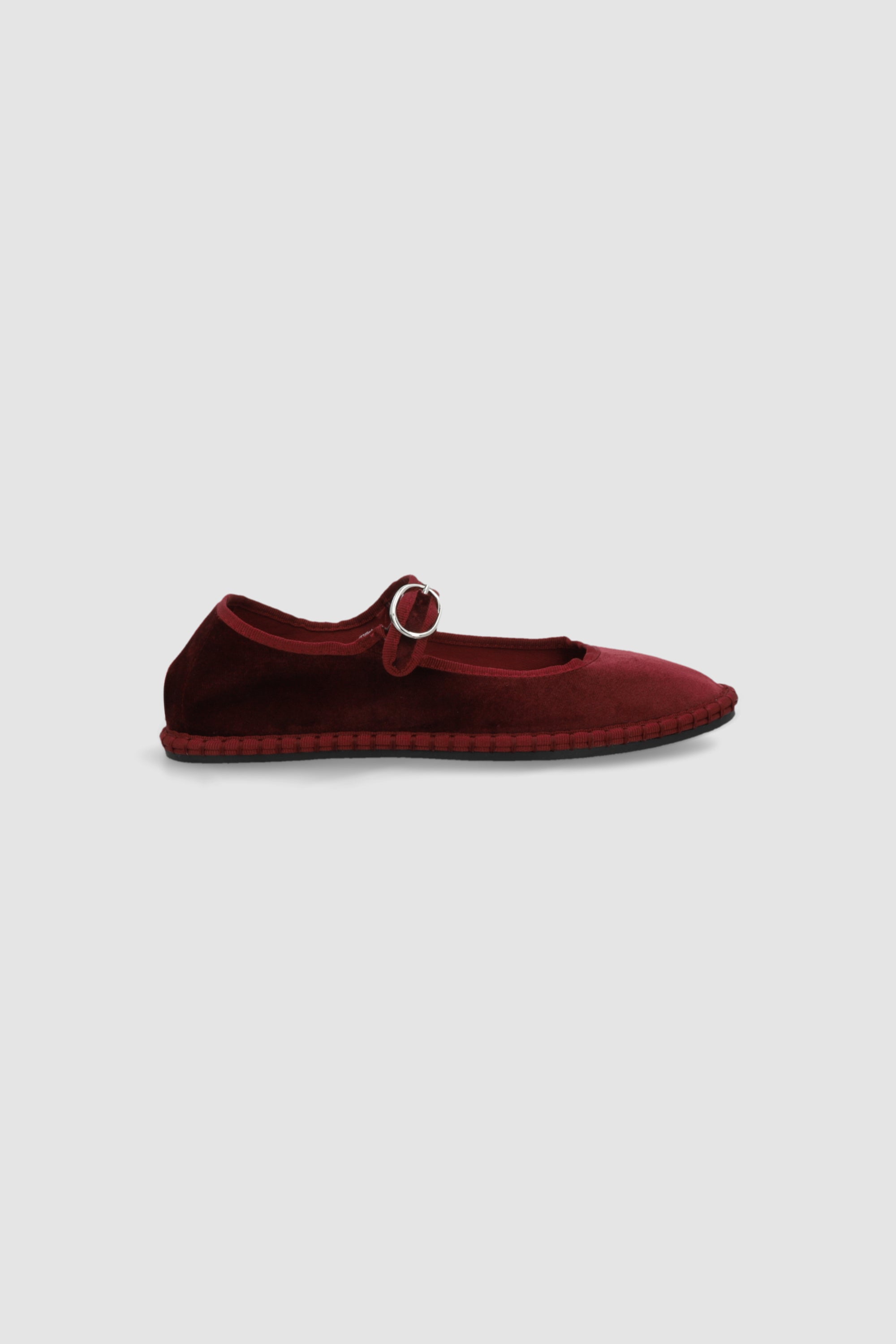 Flat mary jane terciopelo VINO