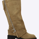 Bota biker funda zipper