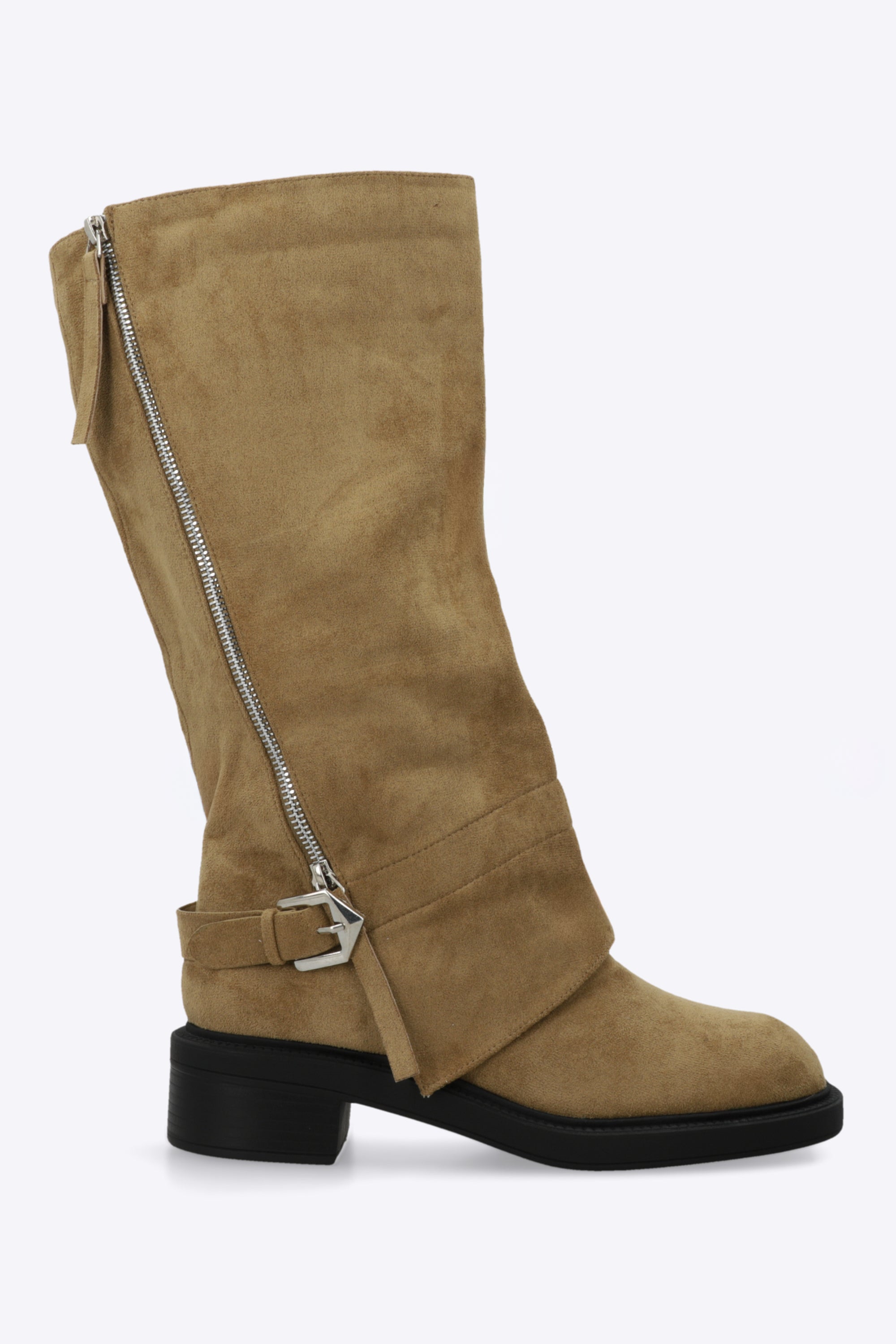 Bota biker funda zipper