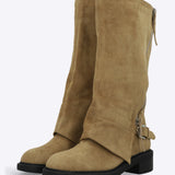 Bota biker funda zipper