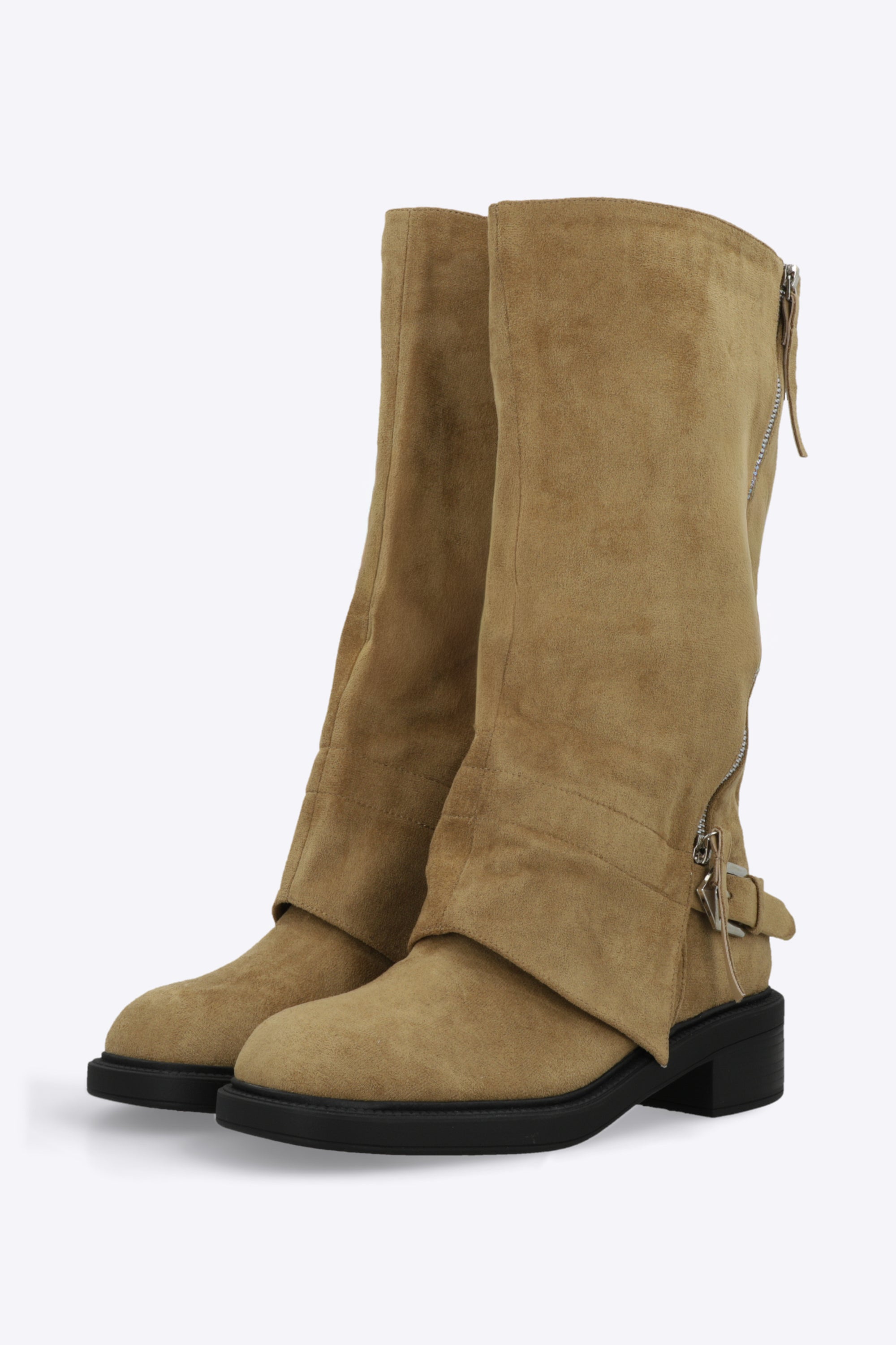 Bota biker funda zipper
