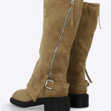 Bota biker funda zipper