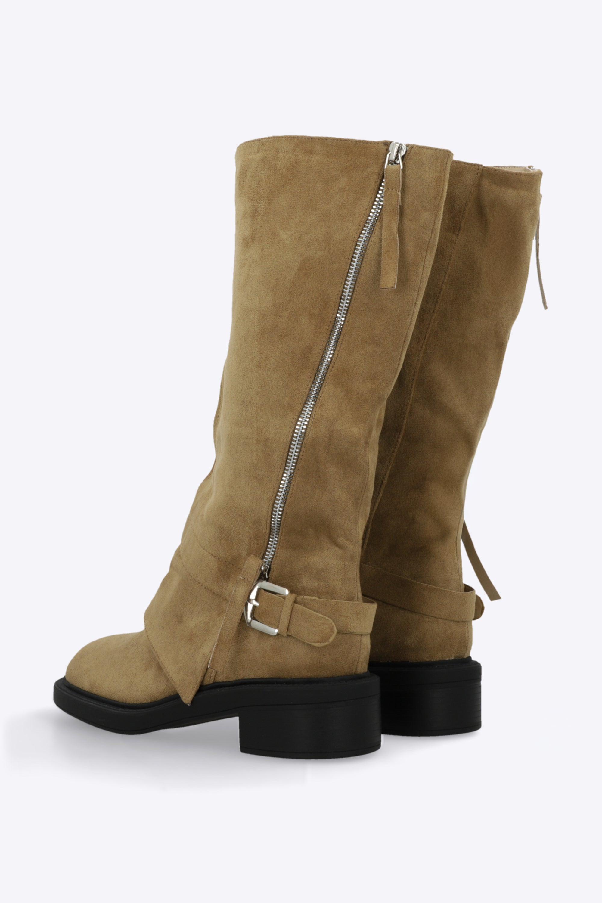 Bota biker funda zipper