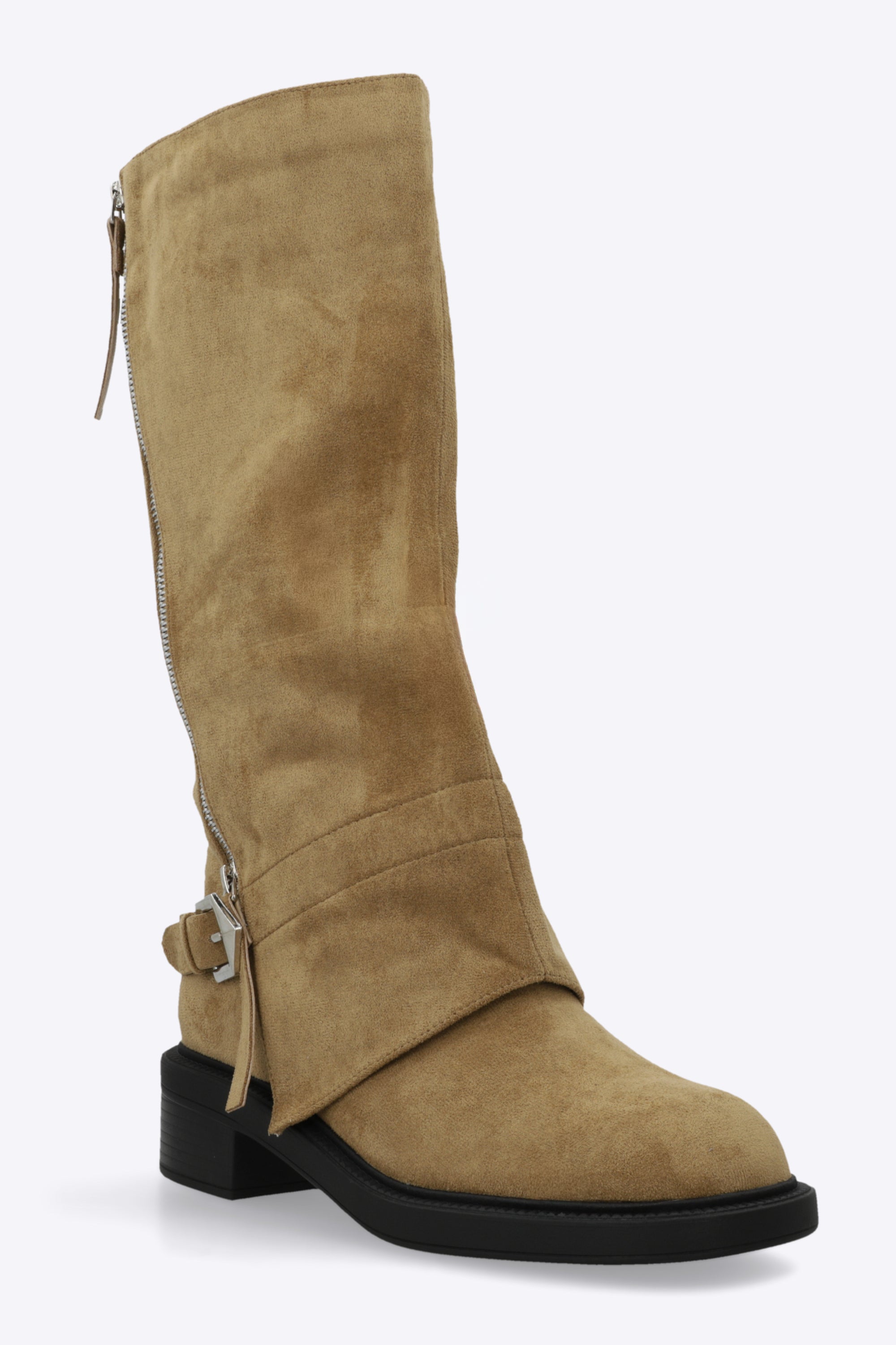 Bota biker funda zipper