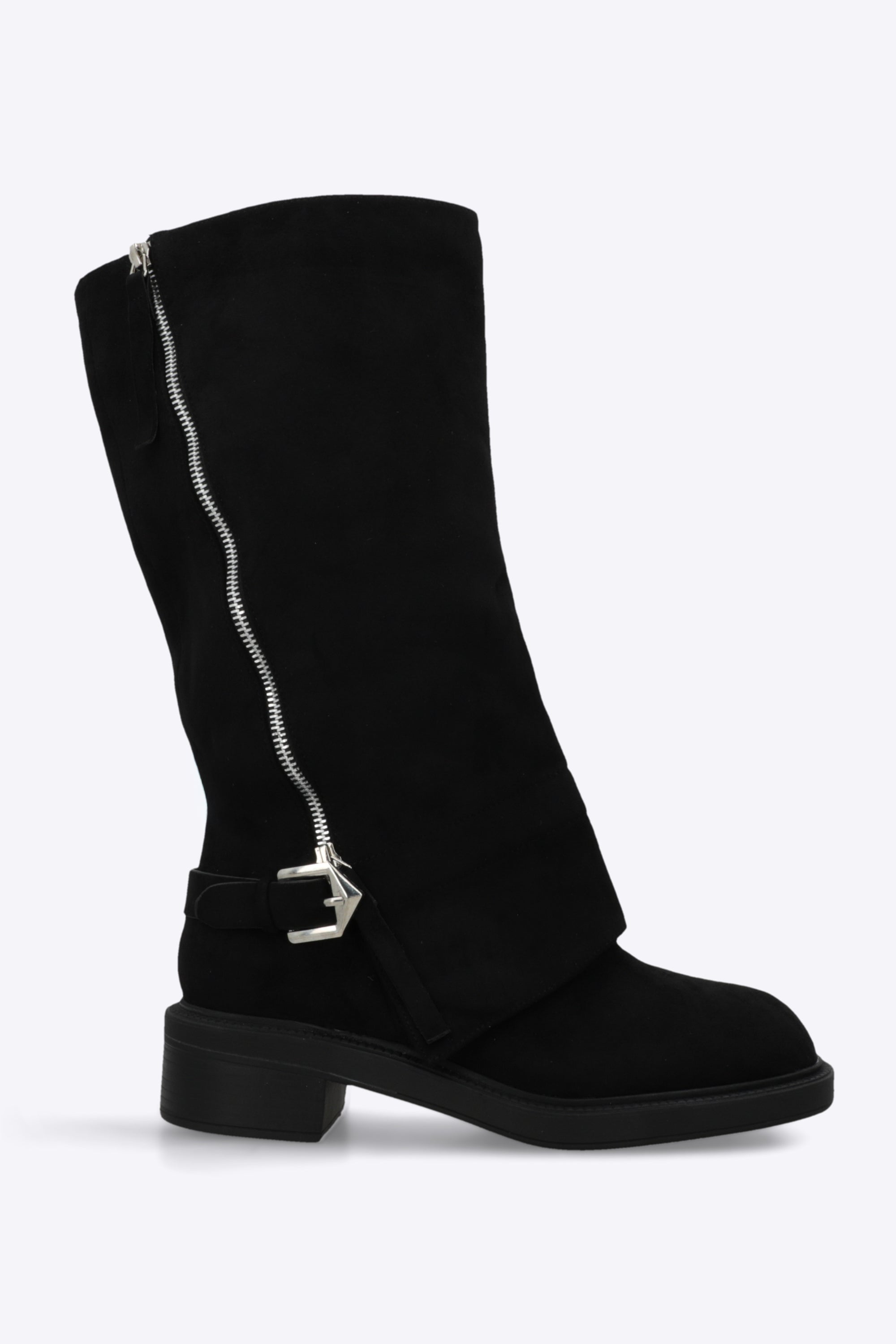 Bota biker funda zipper
