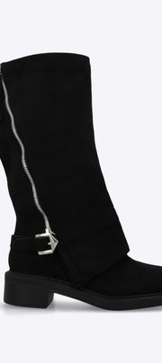 Bota biker funda zipper