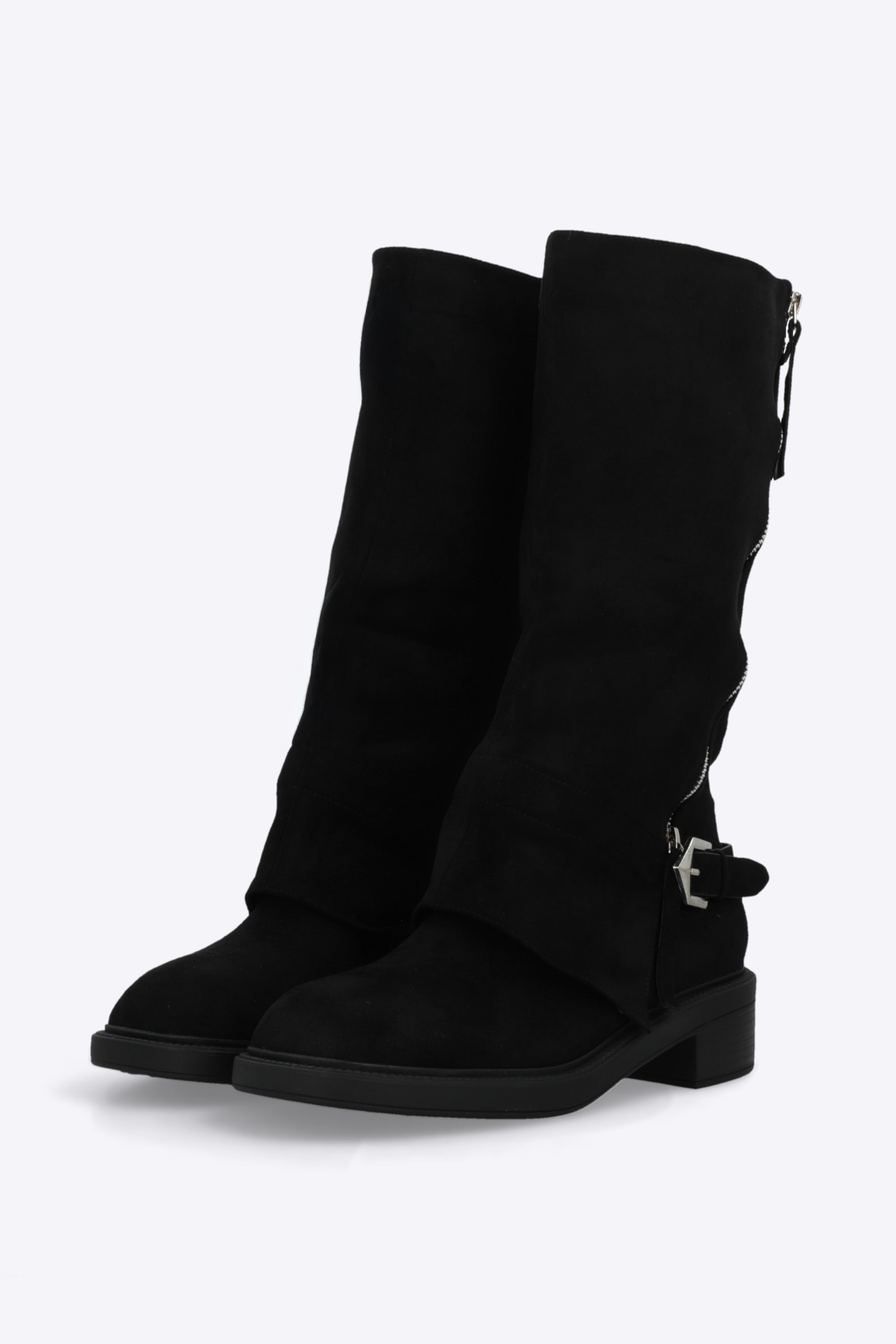 Bota biker funda zipper