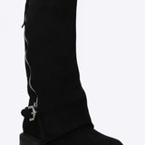 Bota biker funda zipper