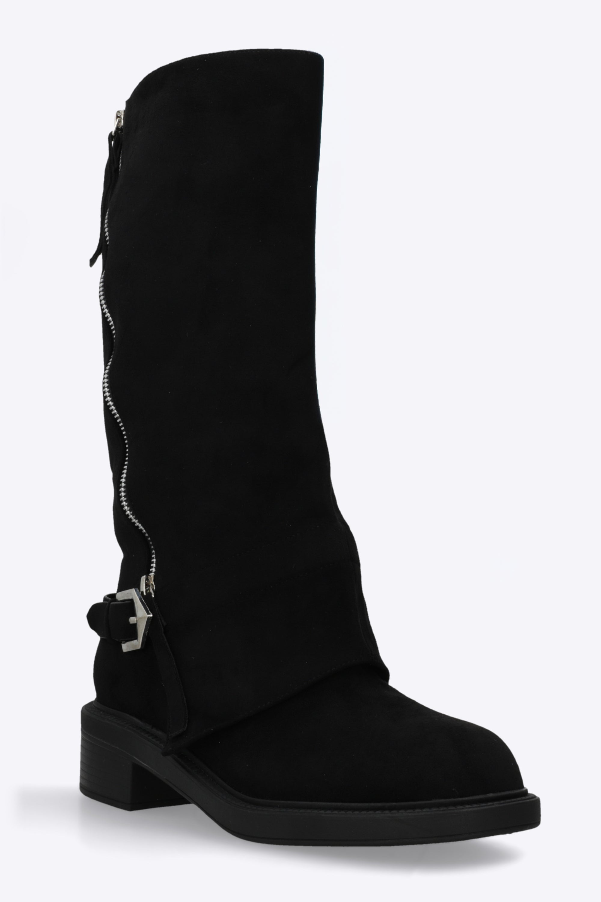 Bota biker funda zipper