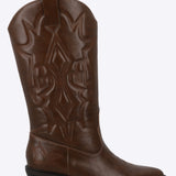 Bota vaquera bordado a tono