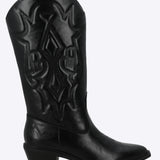Bota vaquera bordado a tono