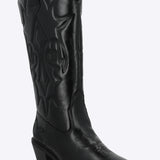Bota vaquera bordado a tono