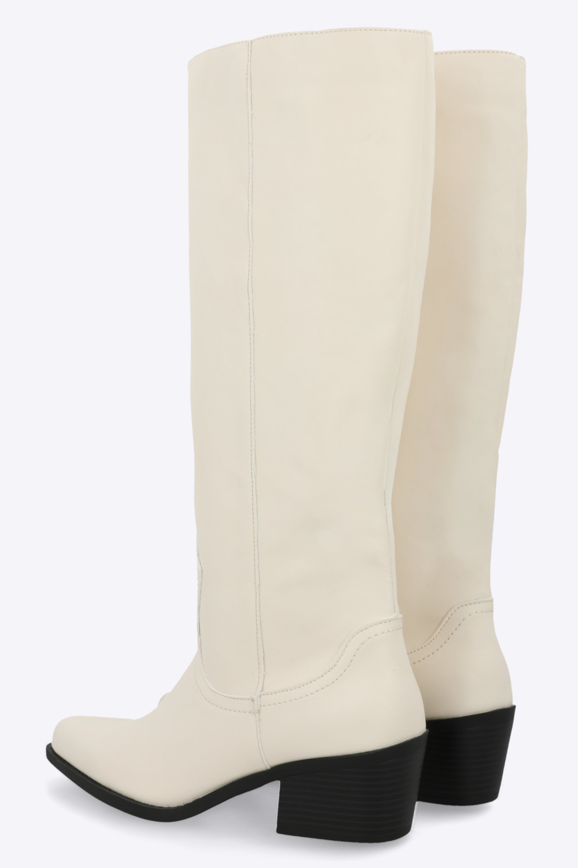 Bota vaquera lisa HUESO