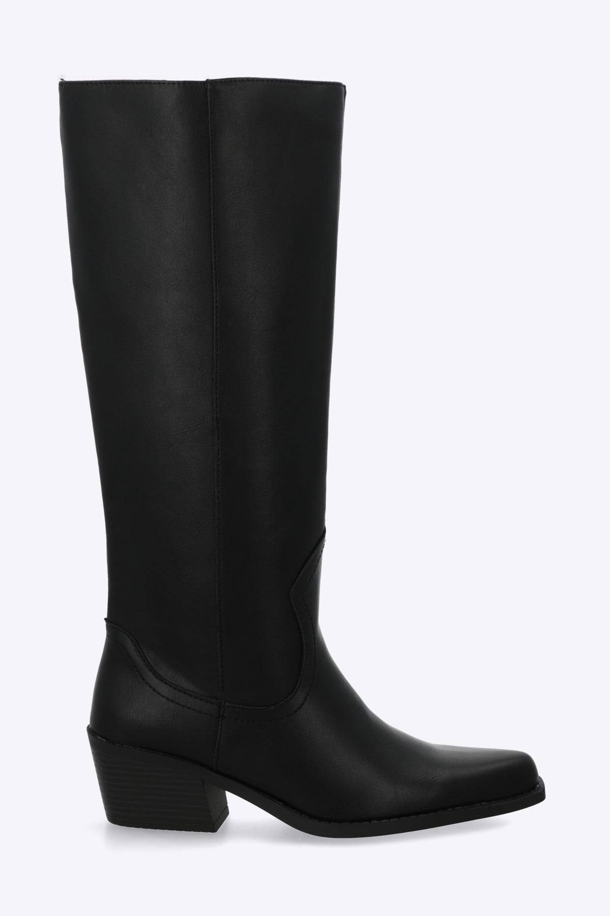 Bota vaquera lisa NEGRO