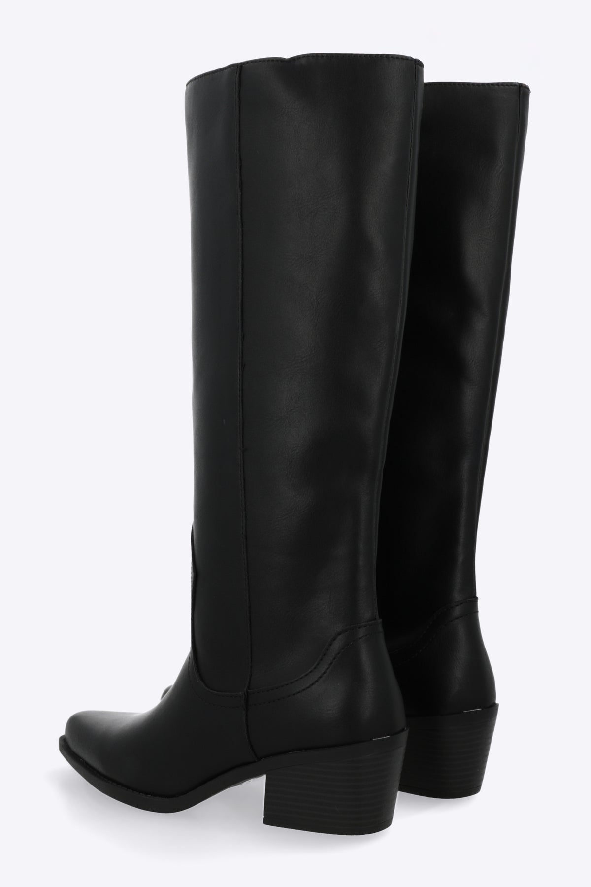 Bota vaquera lisa NEGRO
