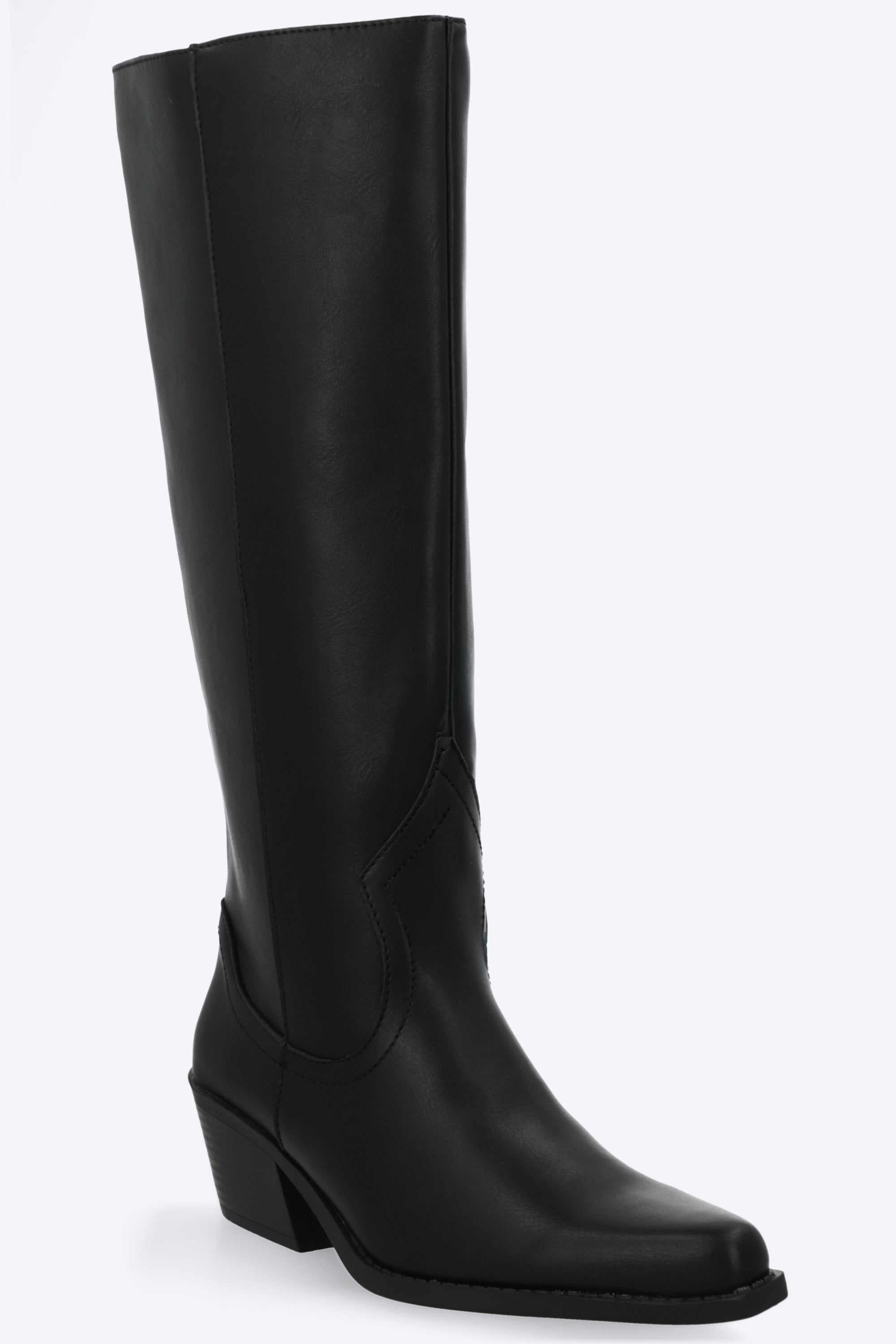 Bota vaquera lisa NEGRO
